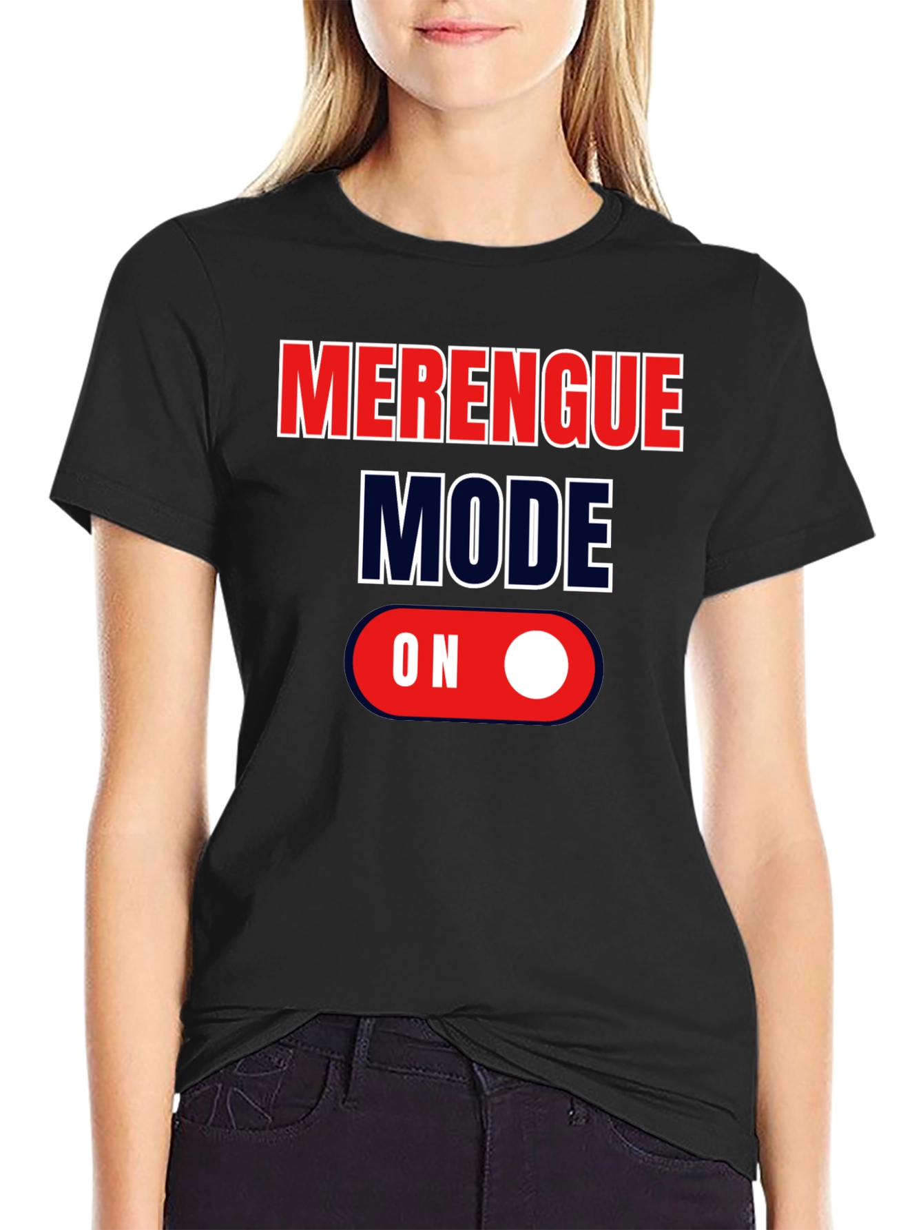 Merengue Mode On Graphic Tee - Black