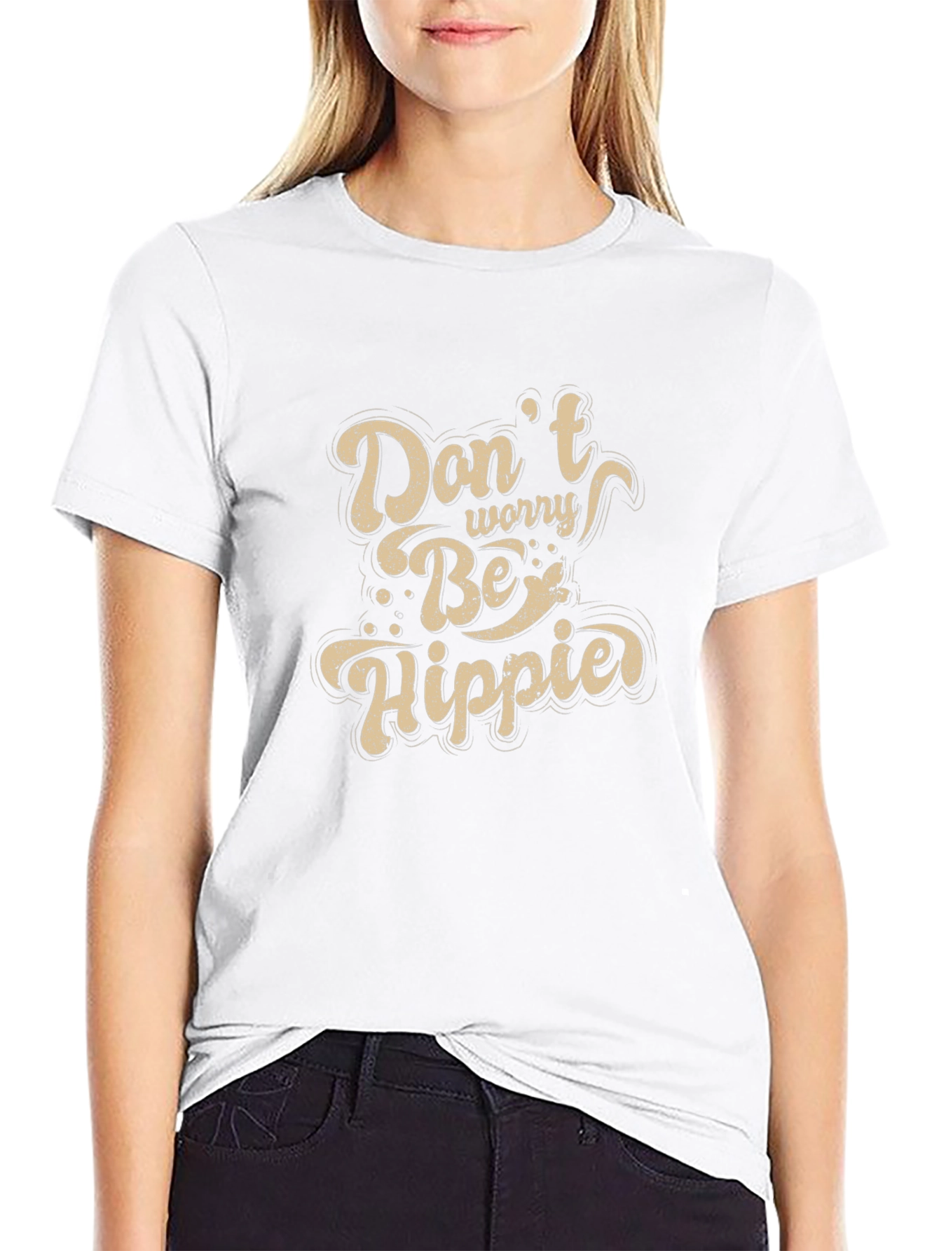 Dont Worry Be Hippie Graphic T-Shirt