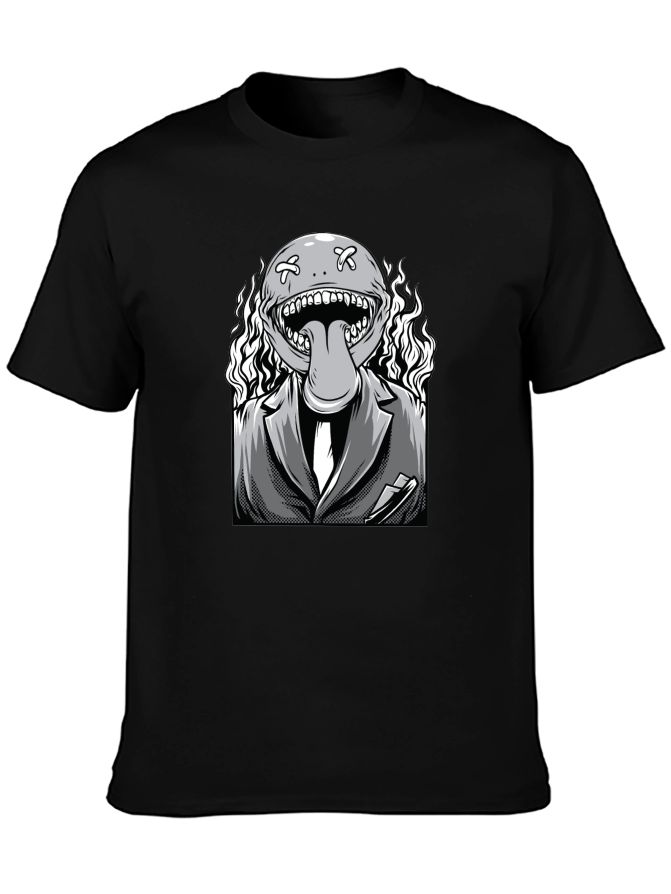 Monster Graphic Black T-Shirt