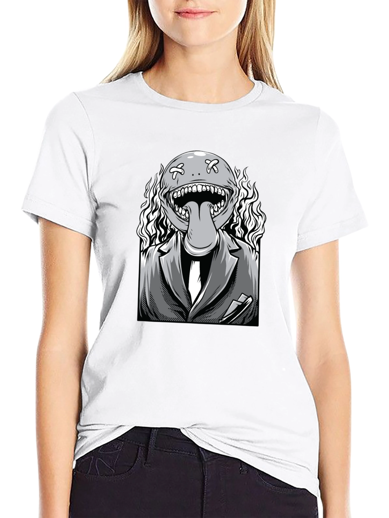 Monster Graphic Black T-Shirt