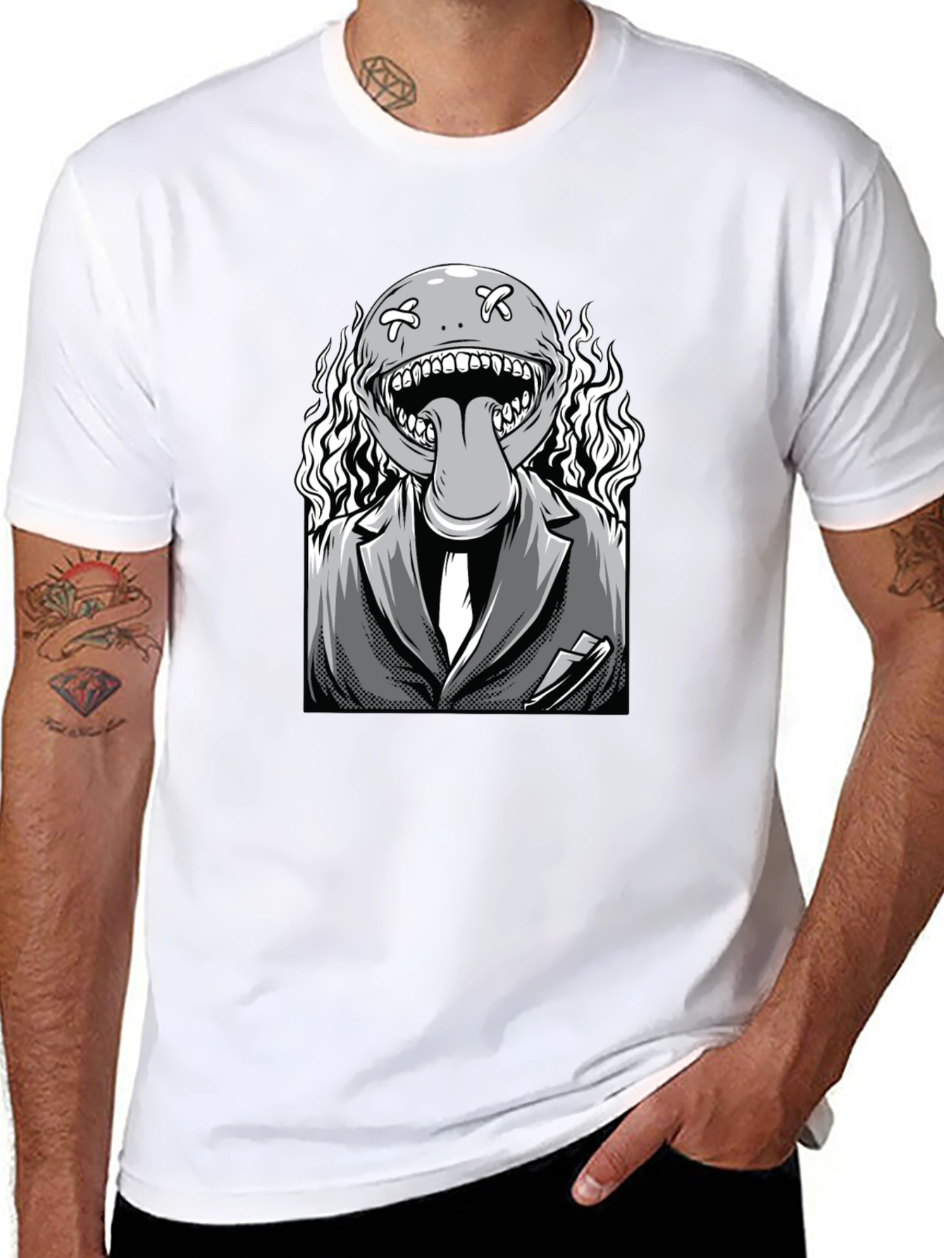 Monster Graphic Black T-Shirt