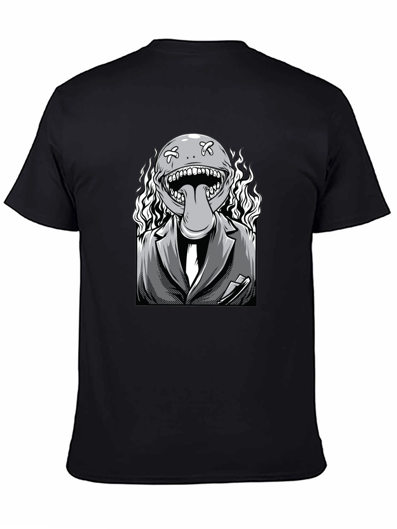 Monster Graphic Black T-Shirt
