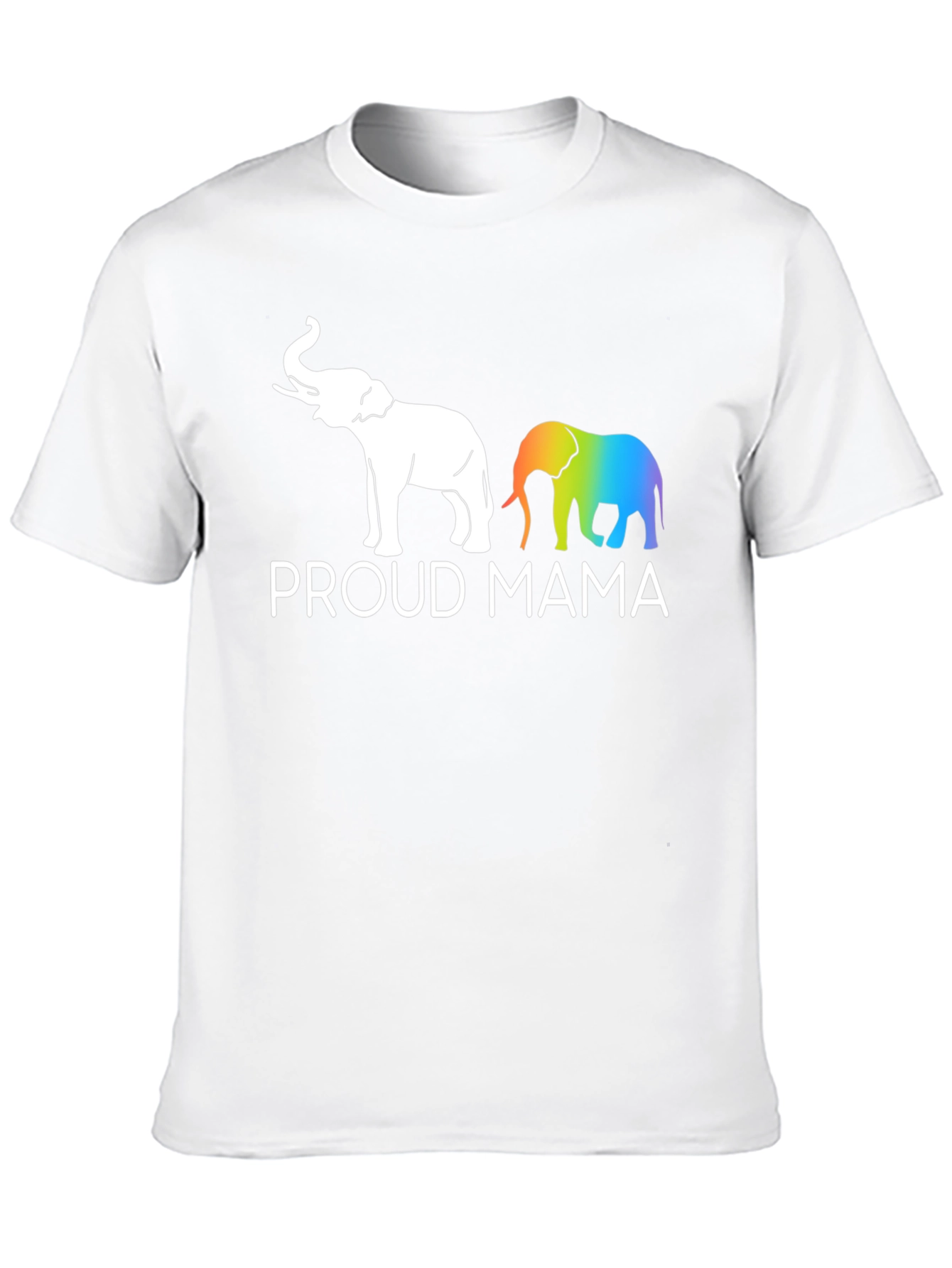 Proud Mama Elephant Graphic Tee - Black Unisex