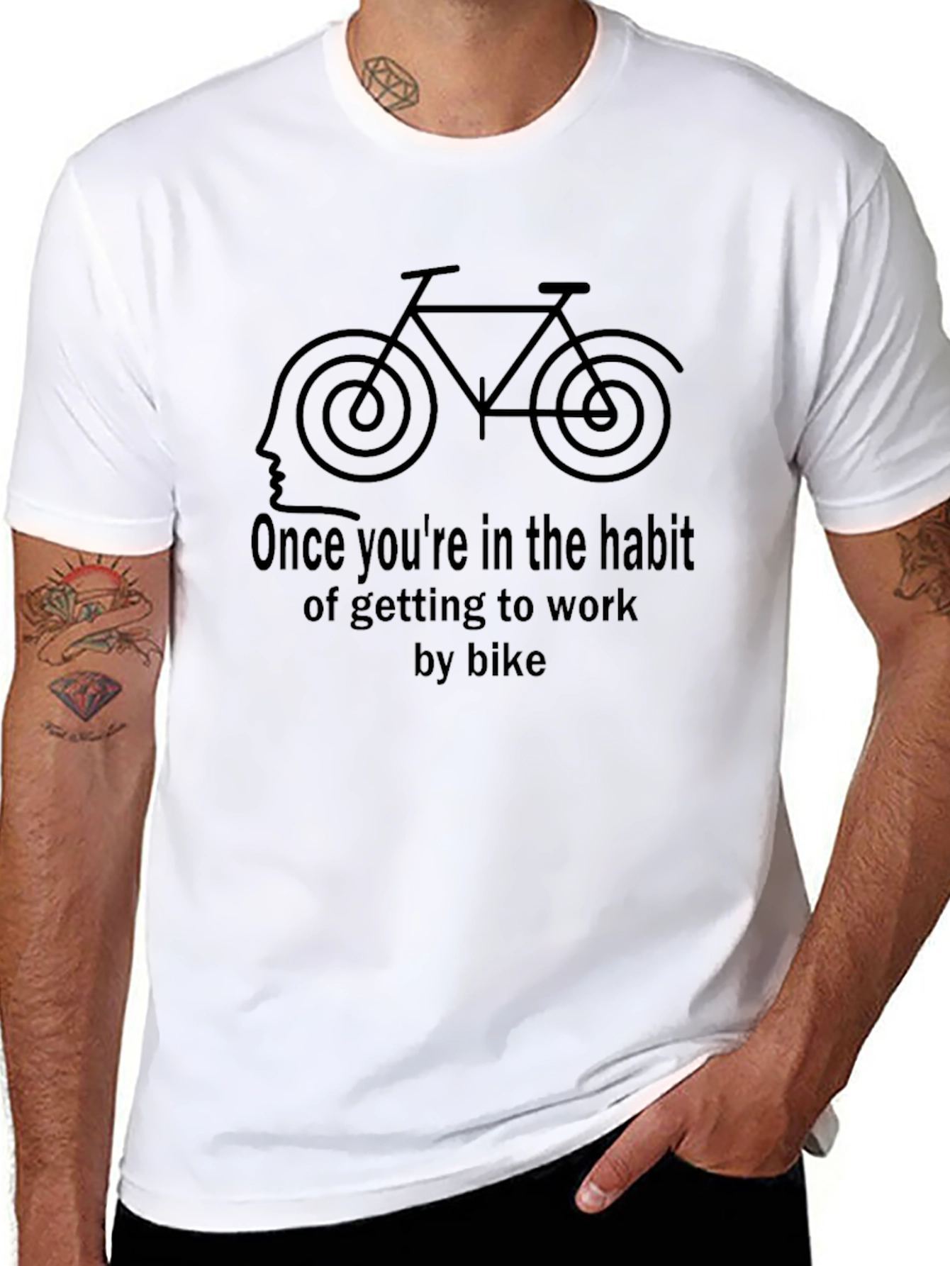 Bike Habit T-Shirt - Cycling Commute Tee