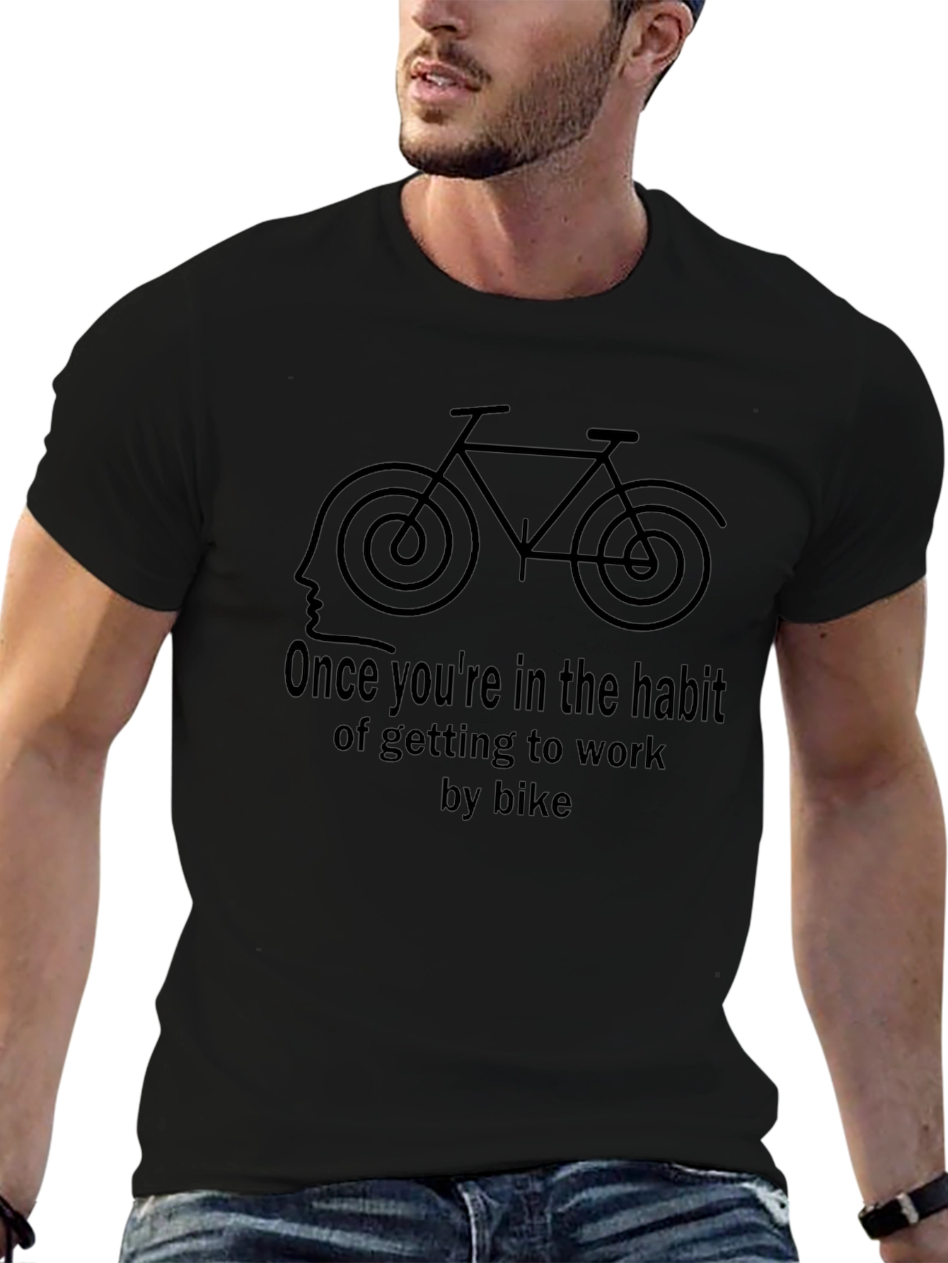 Bike Habit T-Shirt - Cycling Commute Tee