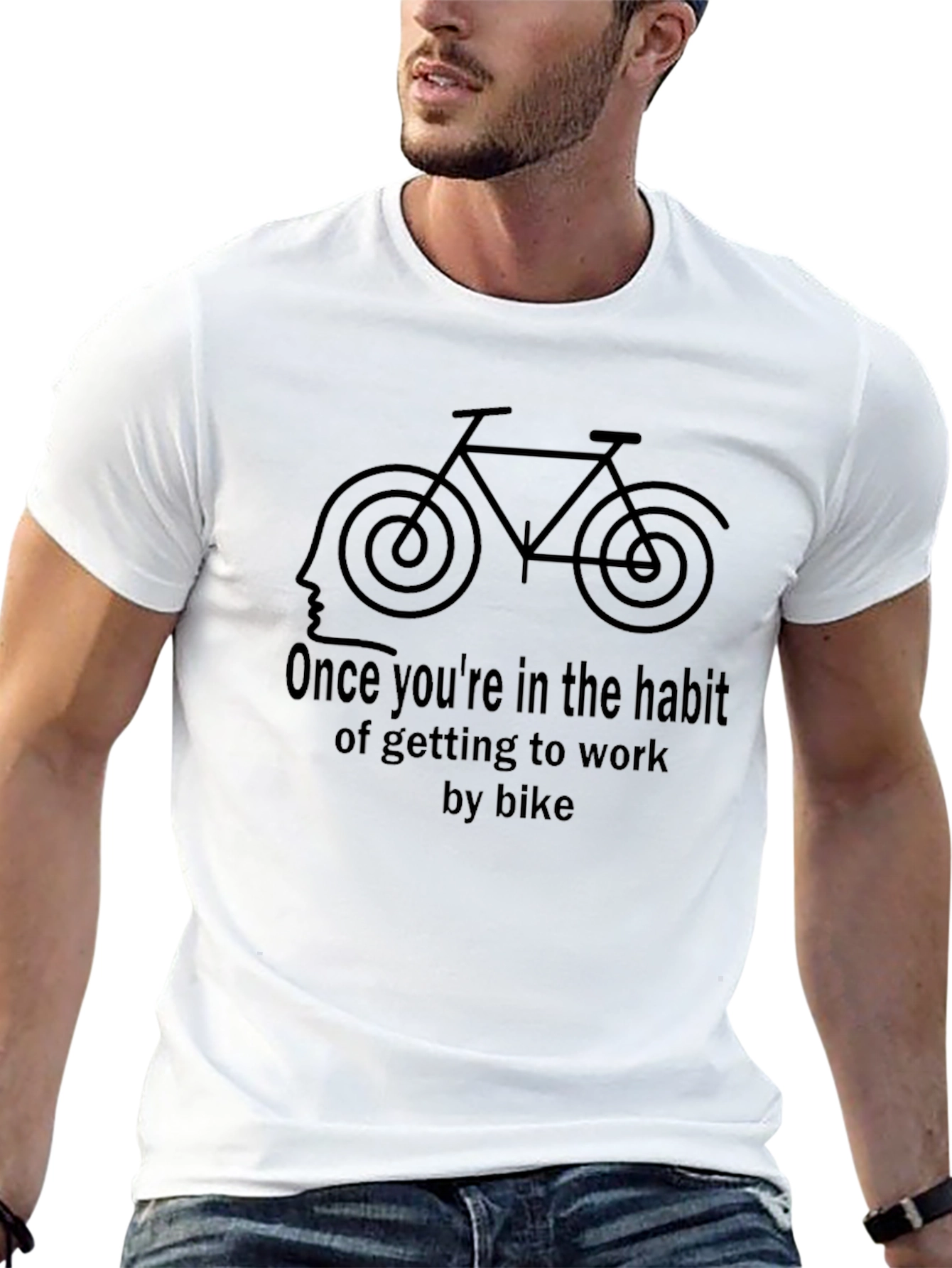 Bike Habit T-Shirt - Cycling Commute Tee