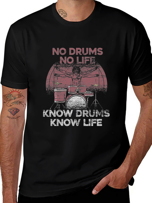 Drummer T-Shirt - No Drums No Life