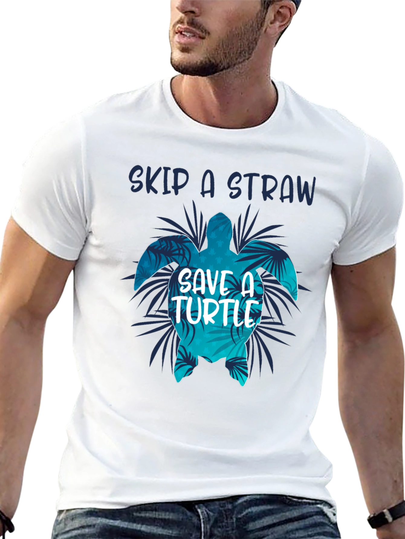 Skip A Straw Save A Turtle T-Shirt