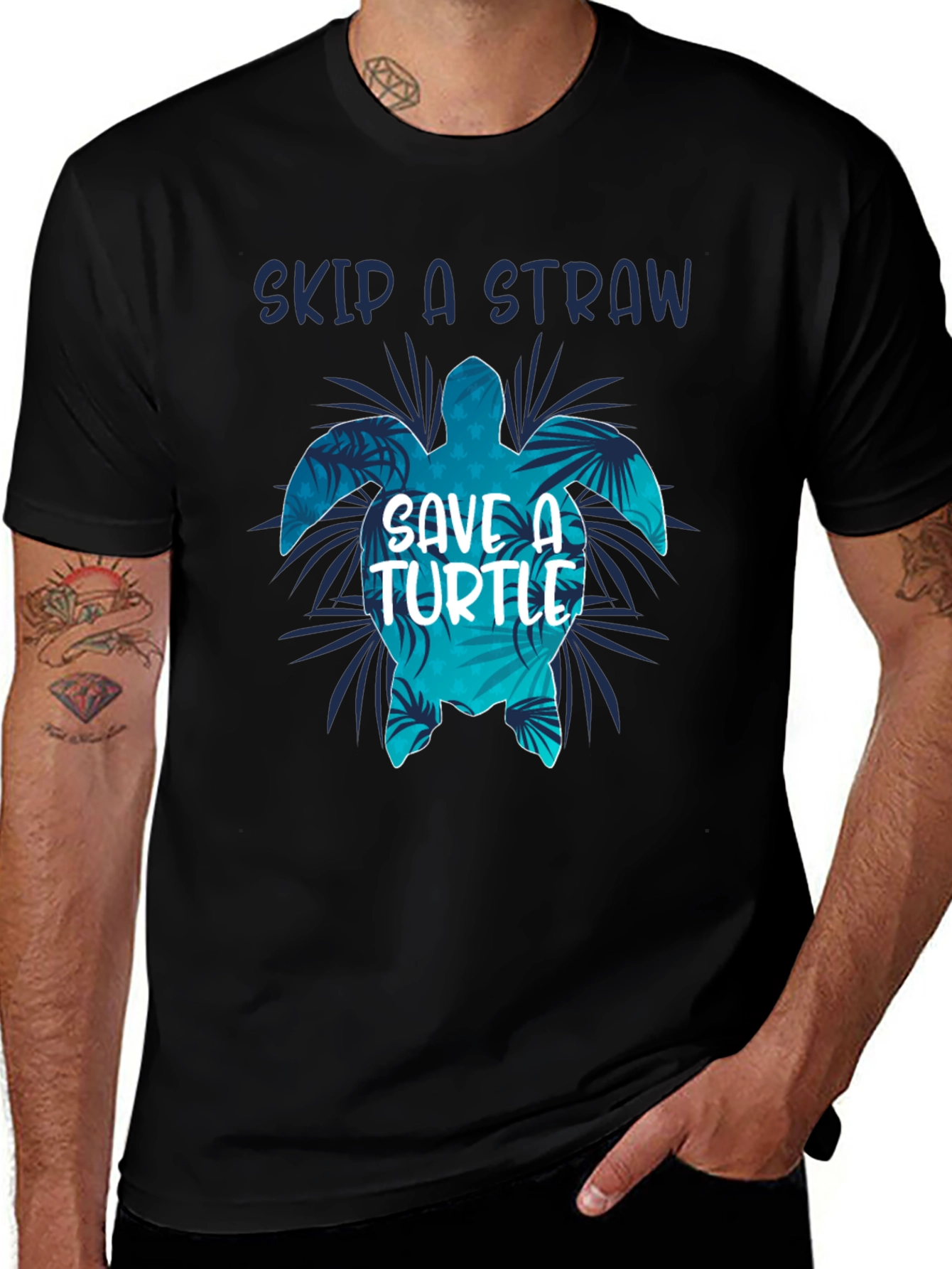 Skip A Straw Save A Turtle T-Shirt