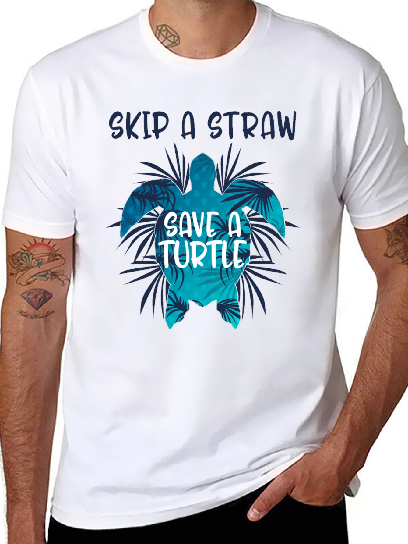 Skip A Straw Save A Turtle T-Shirt