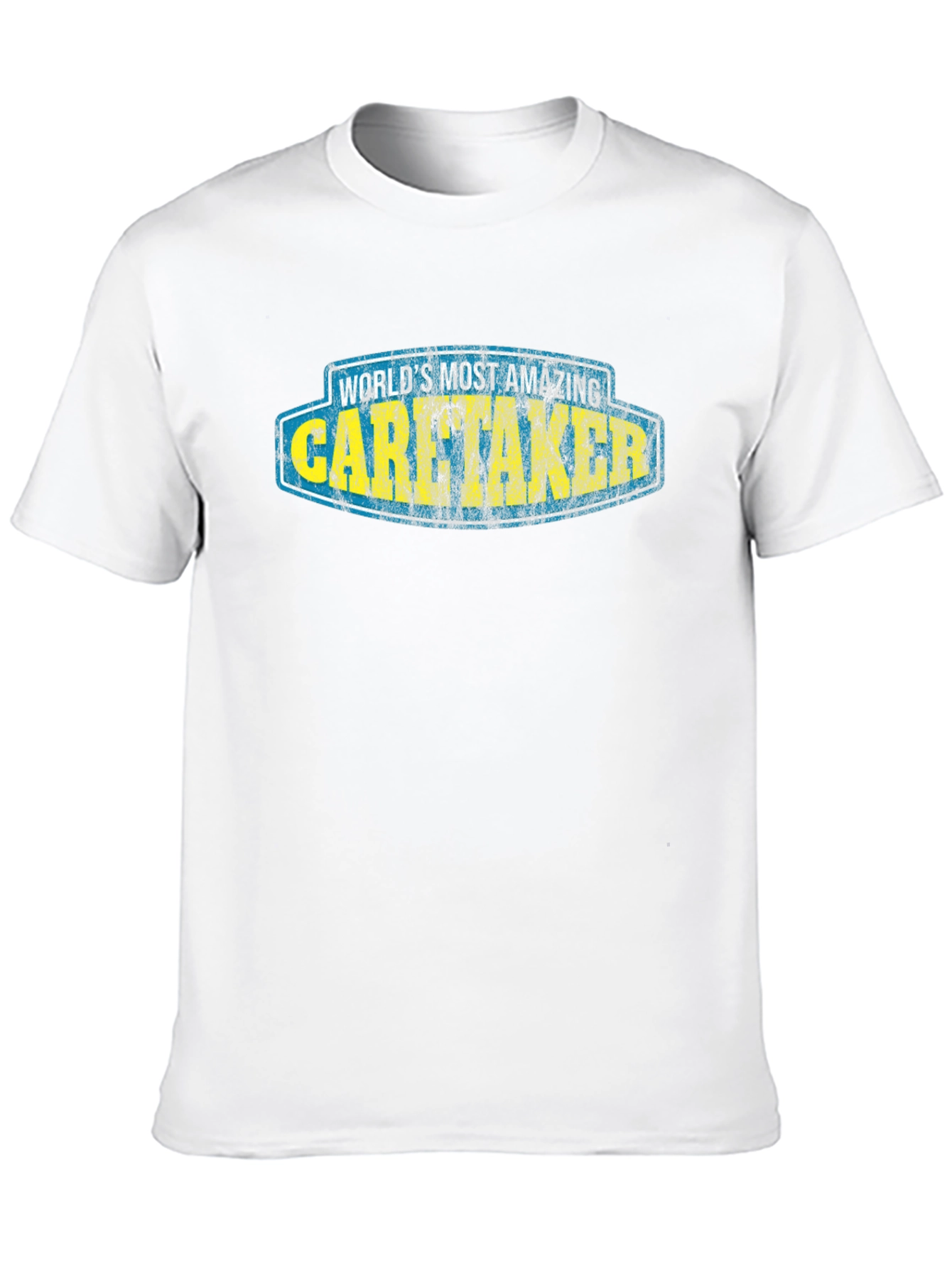 Worlds Most Amazing Caretaker Black T-Shirt