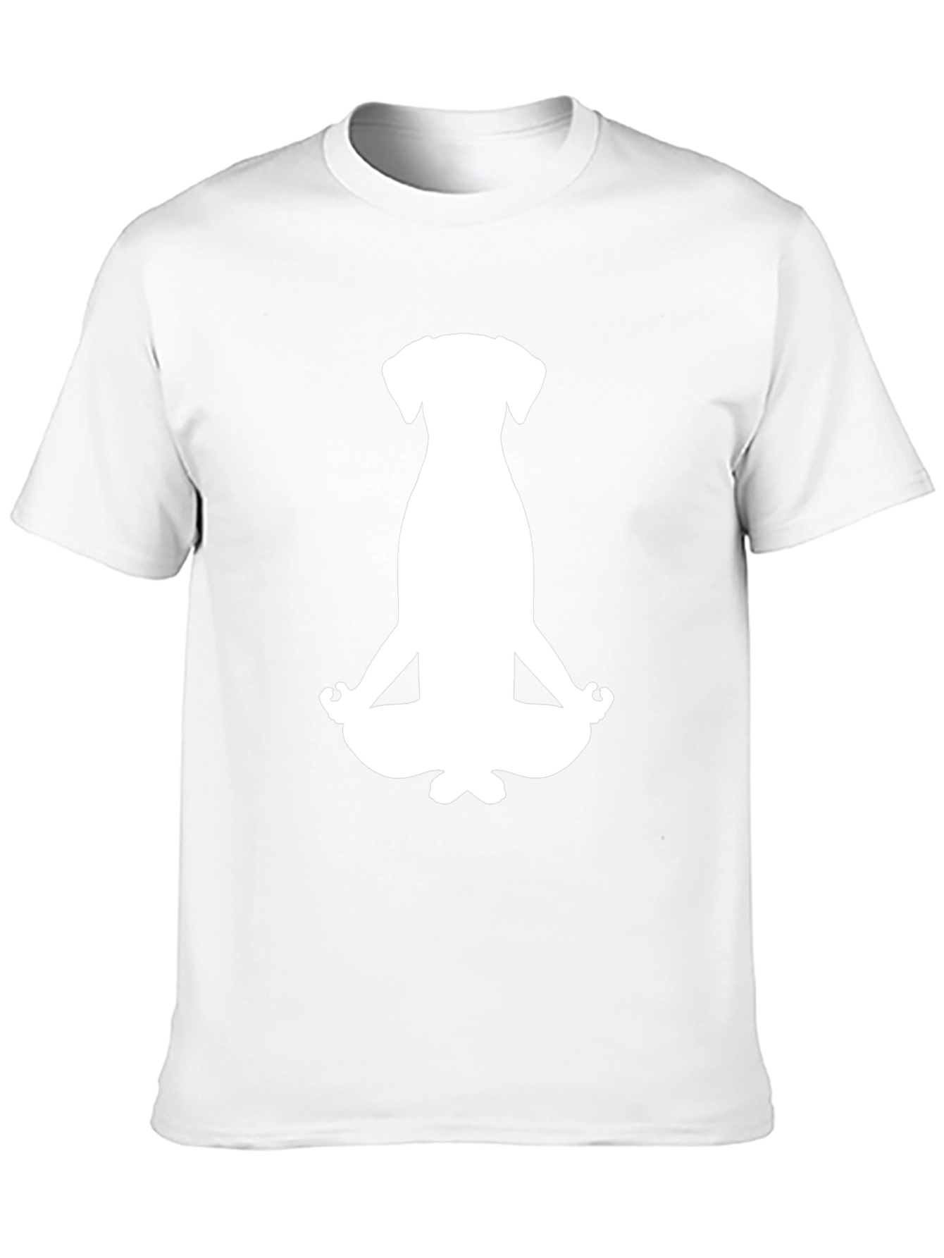 Meditating Dog Graphic Tee - Black