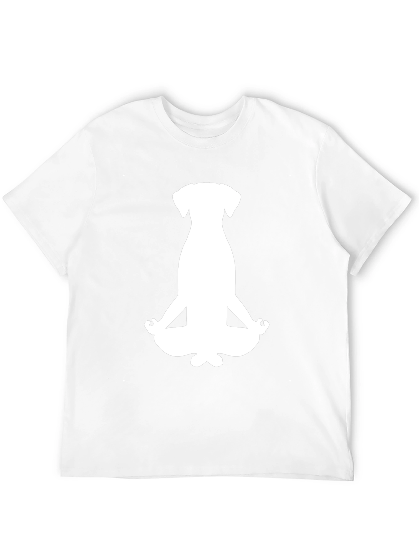 Meditating Dog Graphic Tee - Black