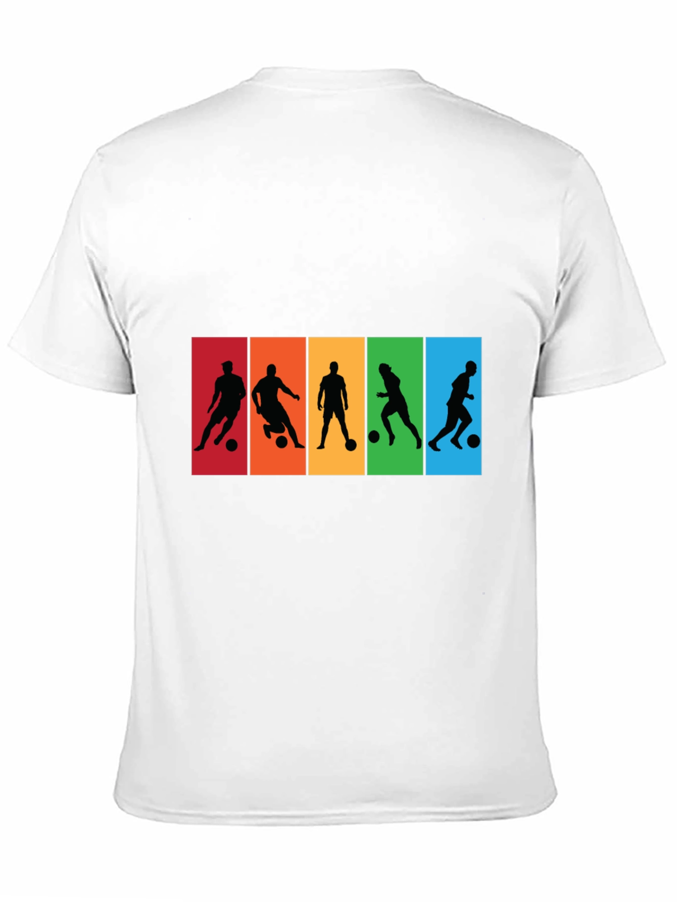 Soccer Player Silhouette Graphic T-Shirt