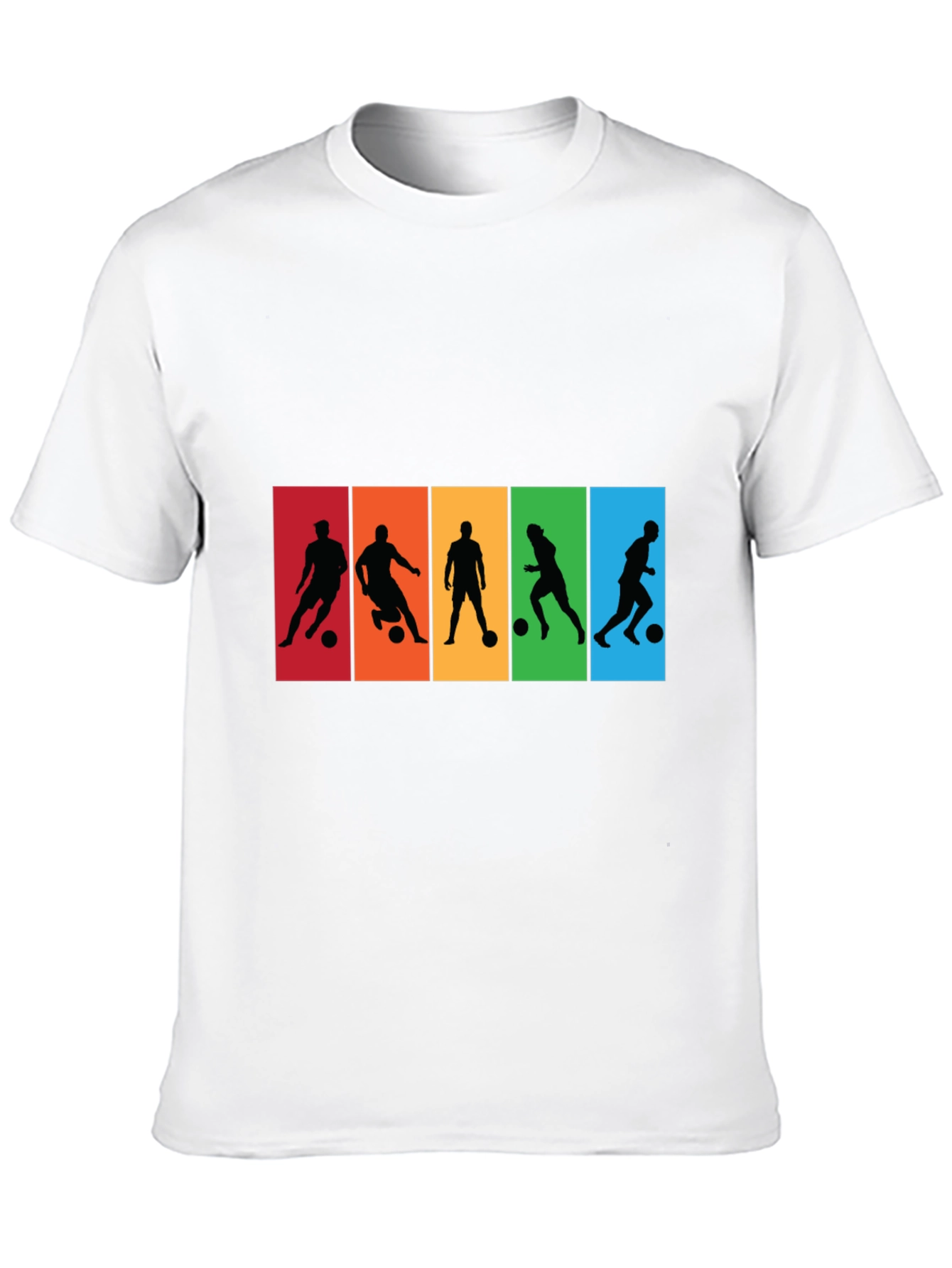 Soccer Player Silhouette Graphic T-Shirt