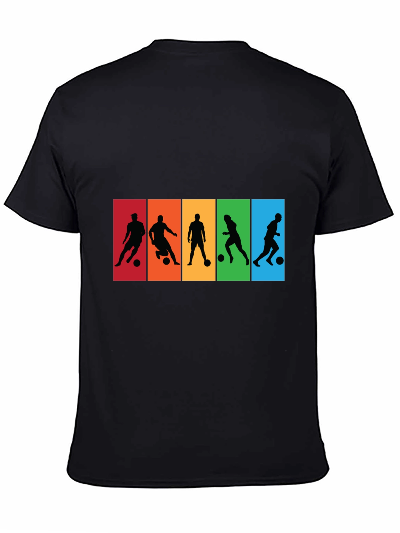Soccer Player Silhouette Graphic T-Shirt