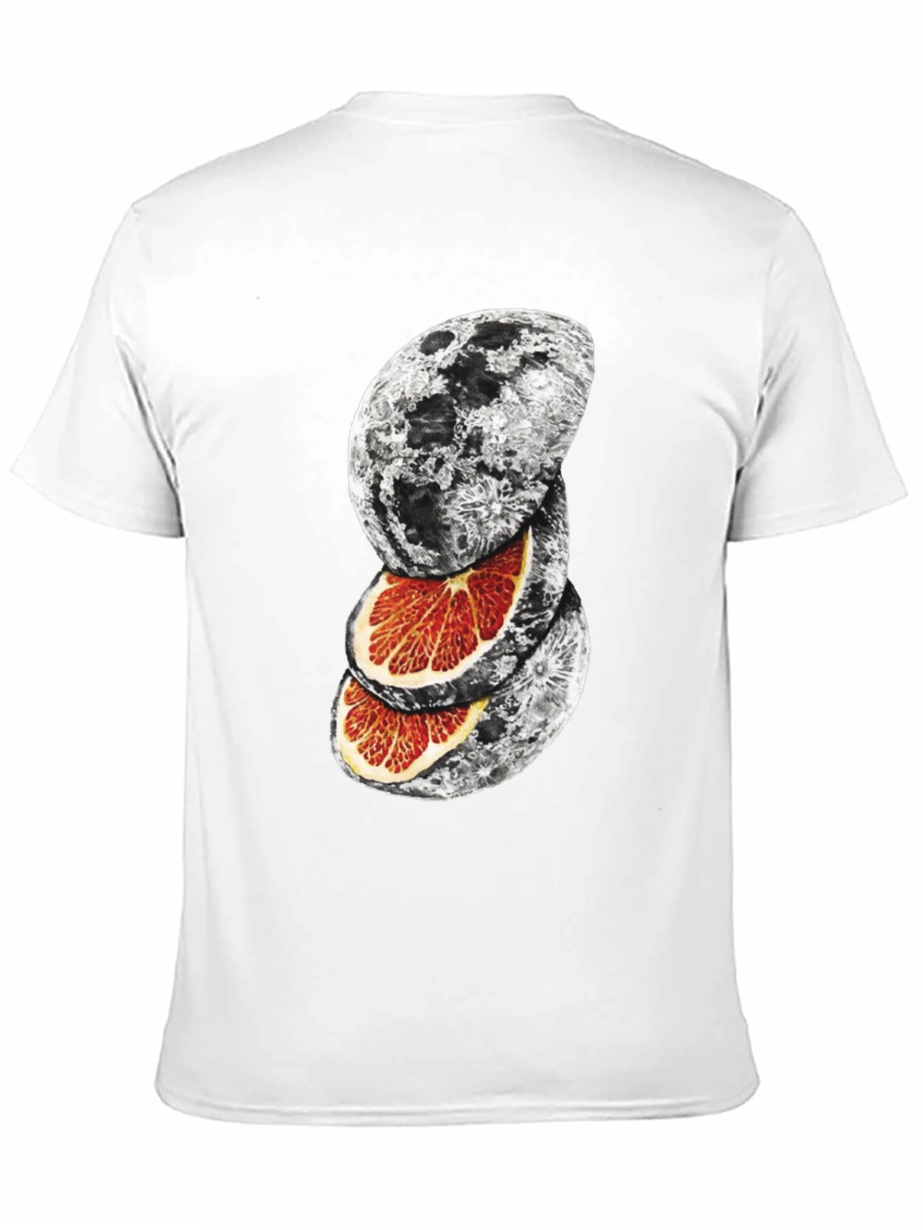 Moon Orange Graphic T-Shirt - Unique Design