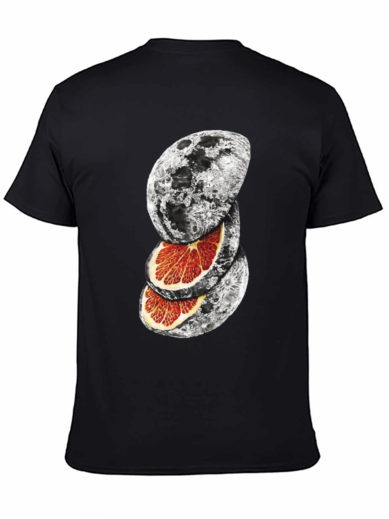 Moon Orange Graphic T-Shirt - Unique Design