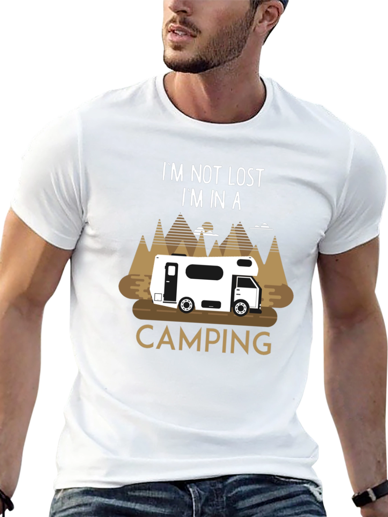 Camping RV T-Shirt - Im Not Lost