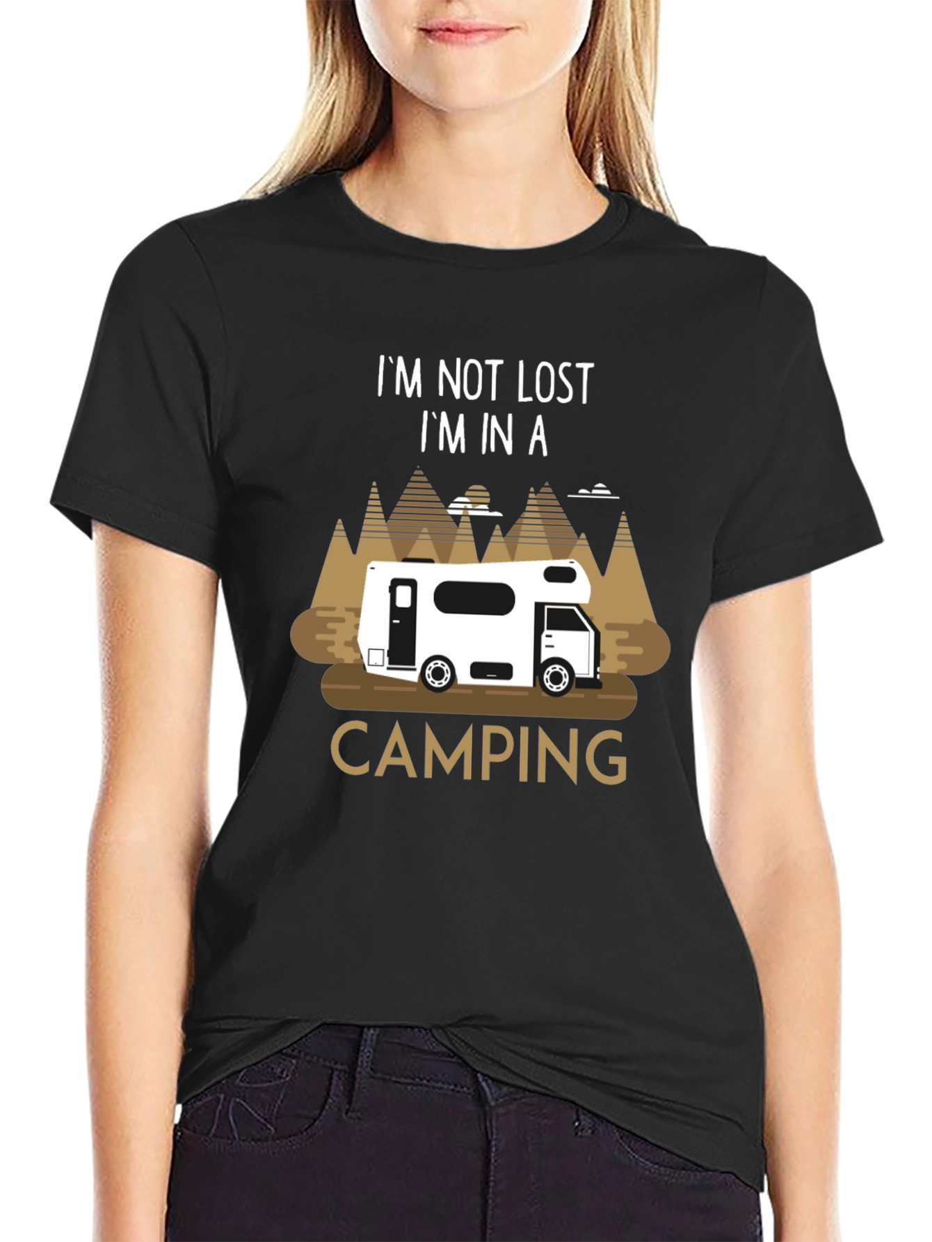 Camping RV T-Shirt - Im Not Lost