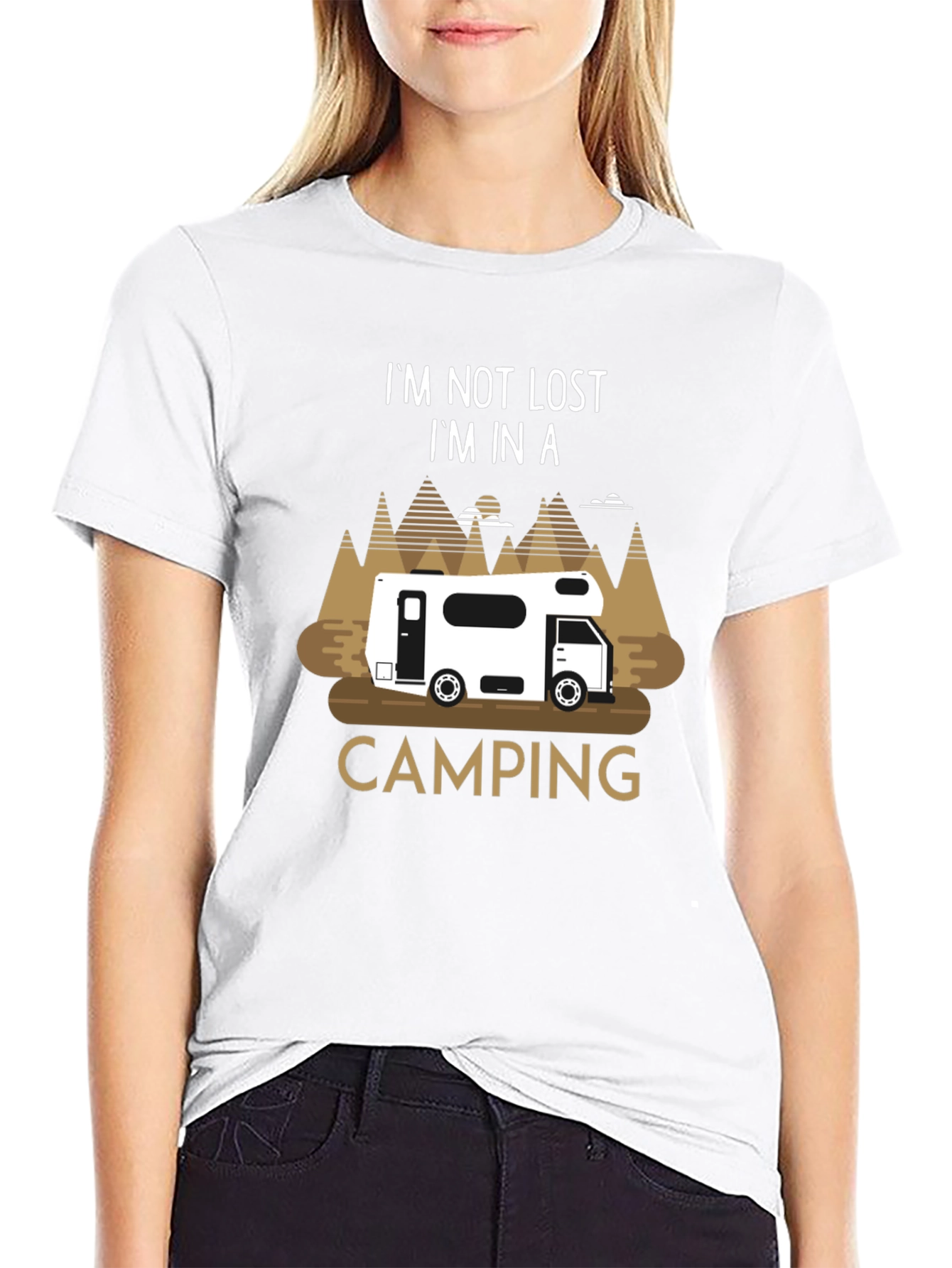 Camping RV T-Shirt - Im Not Lost