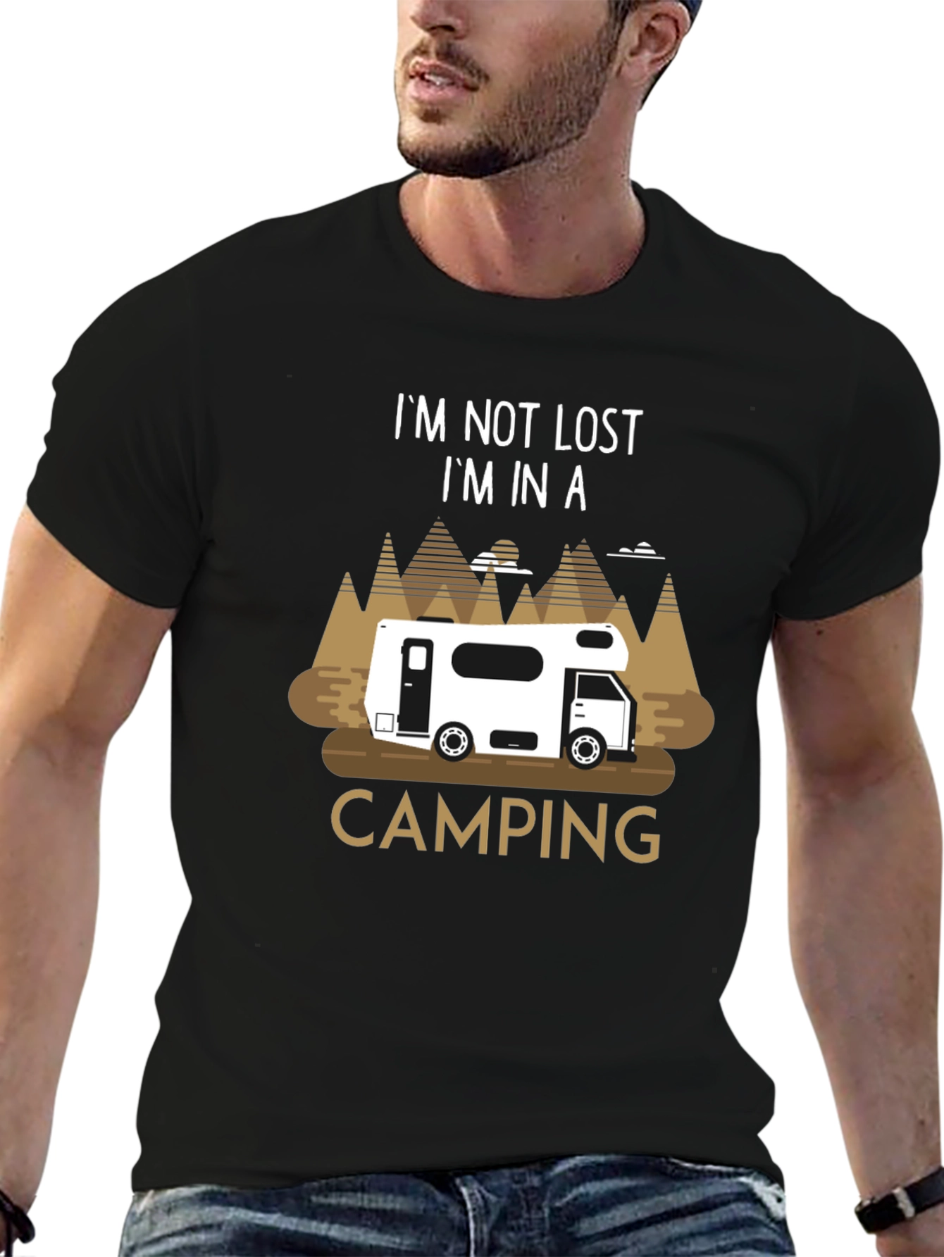 Camping RV T-Shirt - Im Not Lost