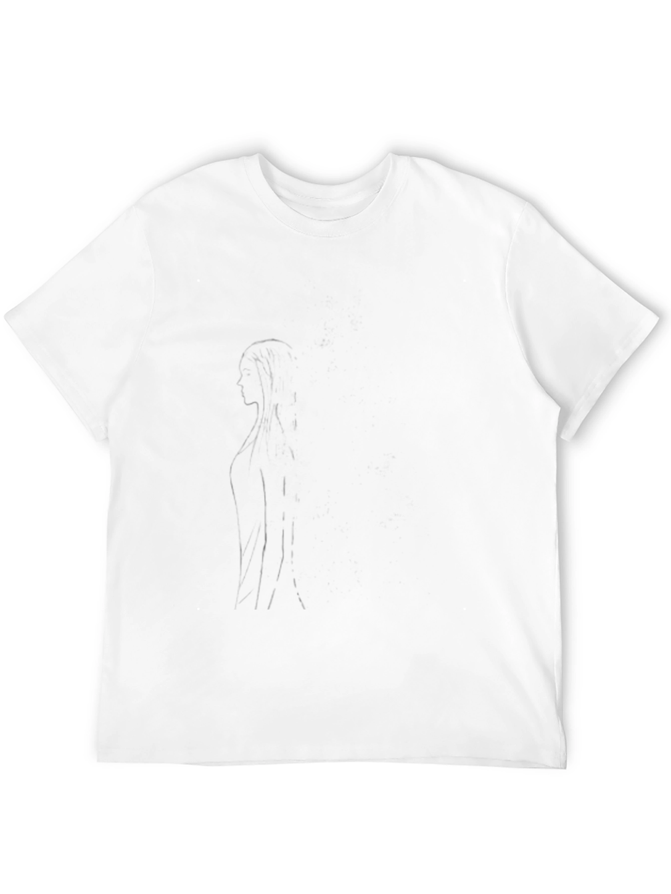 Mens Solid Black Crew Neck T-Shirt