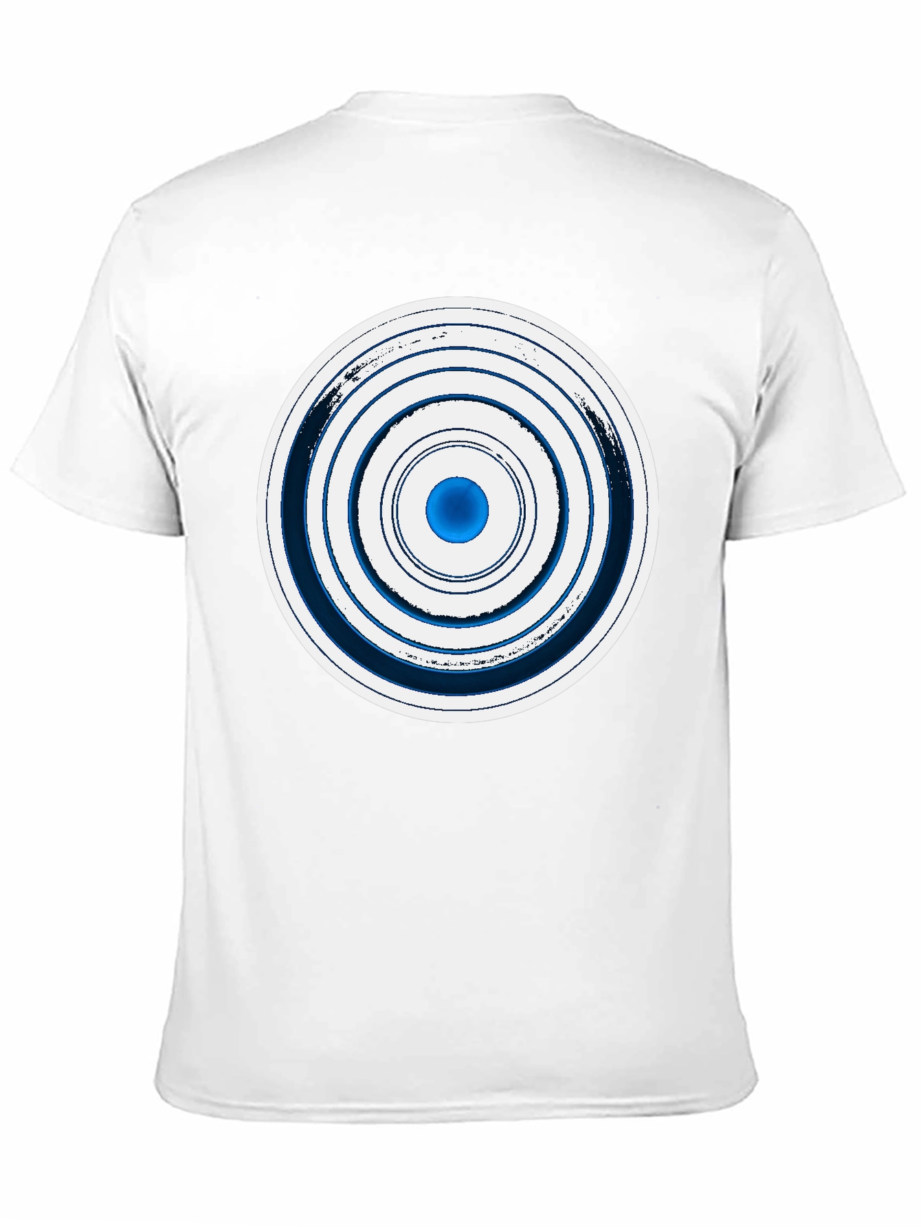 Geometric Circle Graphic Tee - Stylish Mens Black T-Shirt