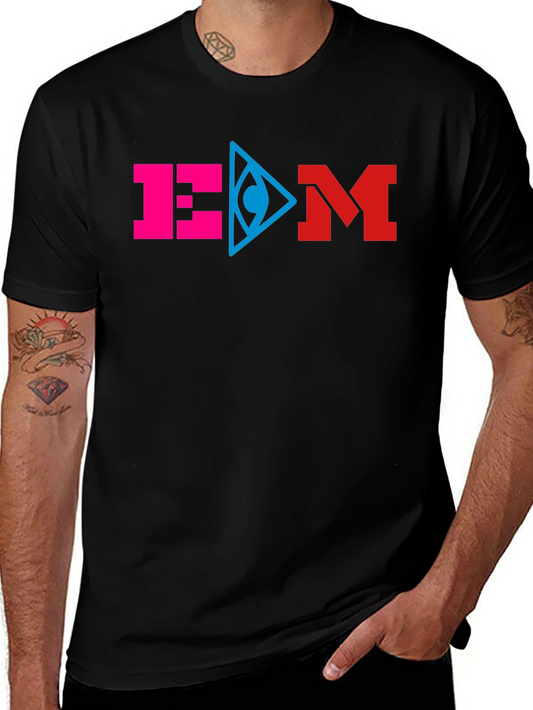 EDM Music Graphic Black T-Shirt