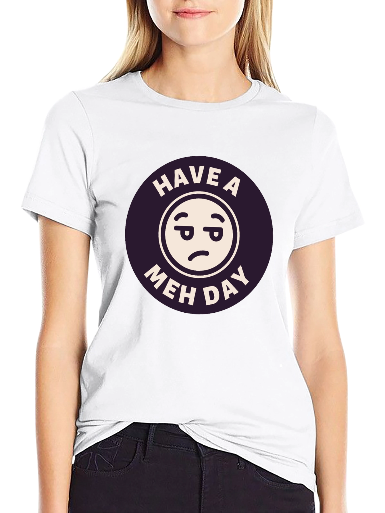 Have a Meh Day Black T-Shirt