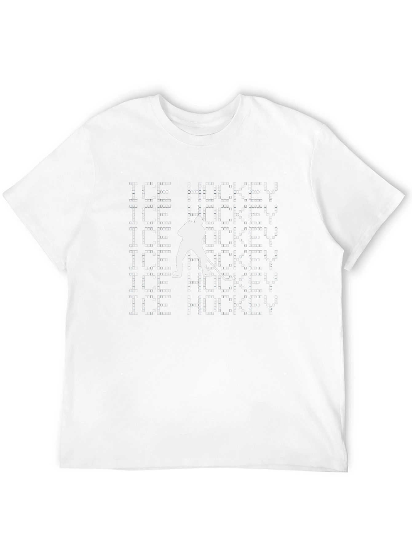 Ice Hockey T-Shirt - Pixelated Design
