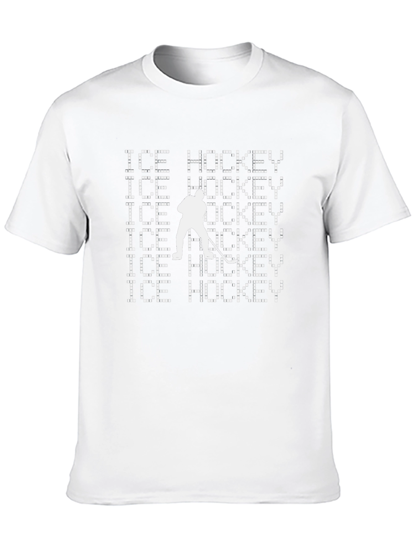 Ice Hockey T-Shirt - Pixelated Design