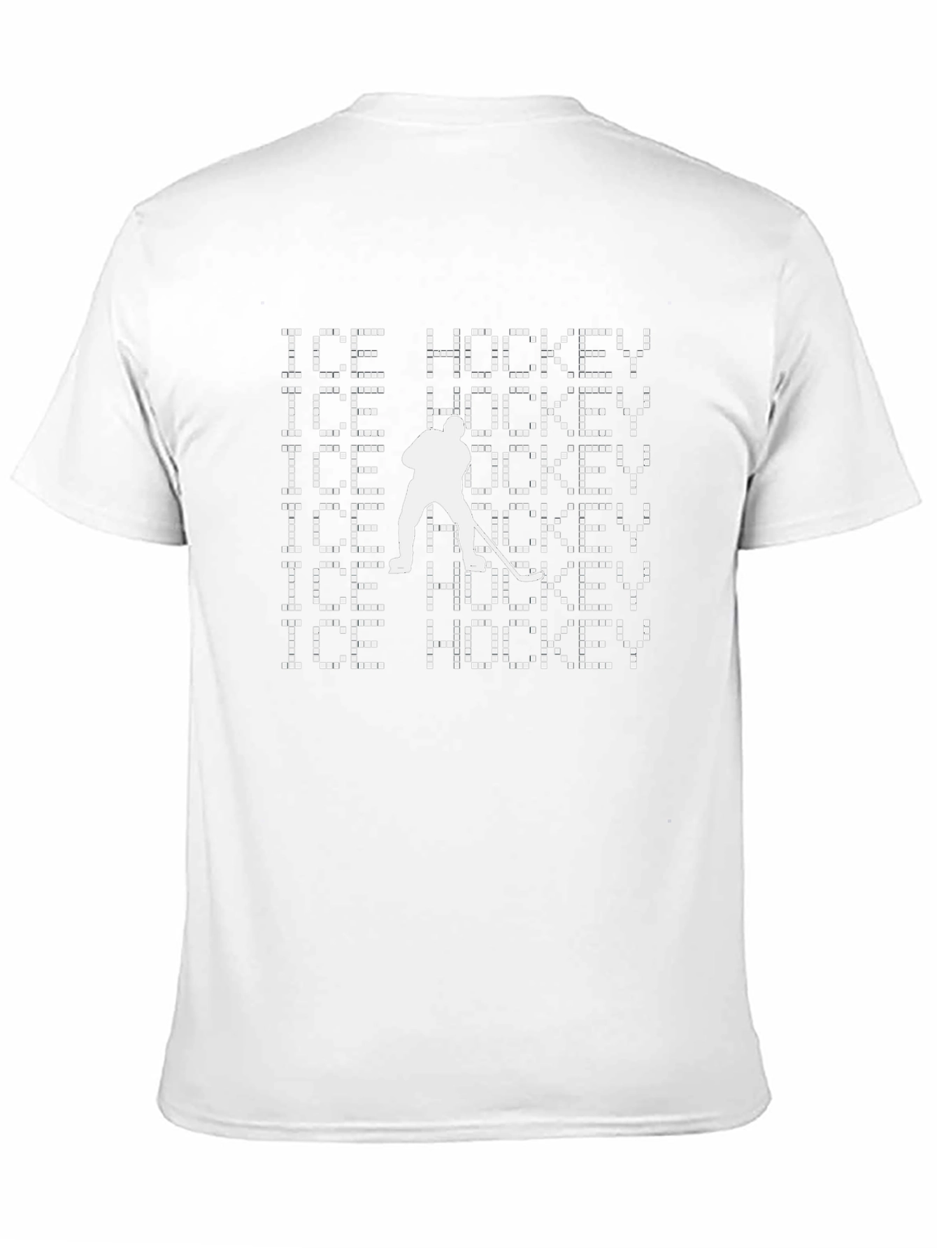Ice Hockey T-Shirt - Pixelated Design