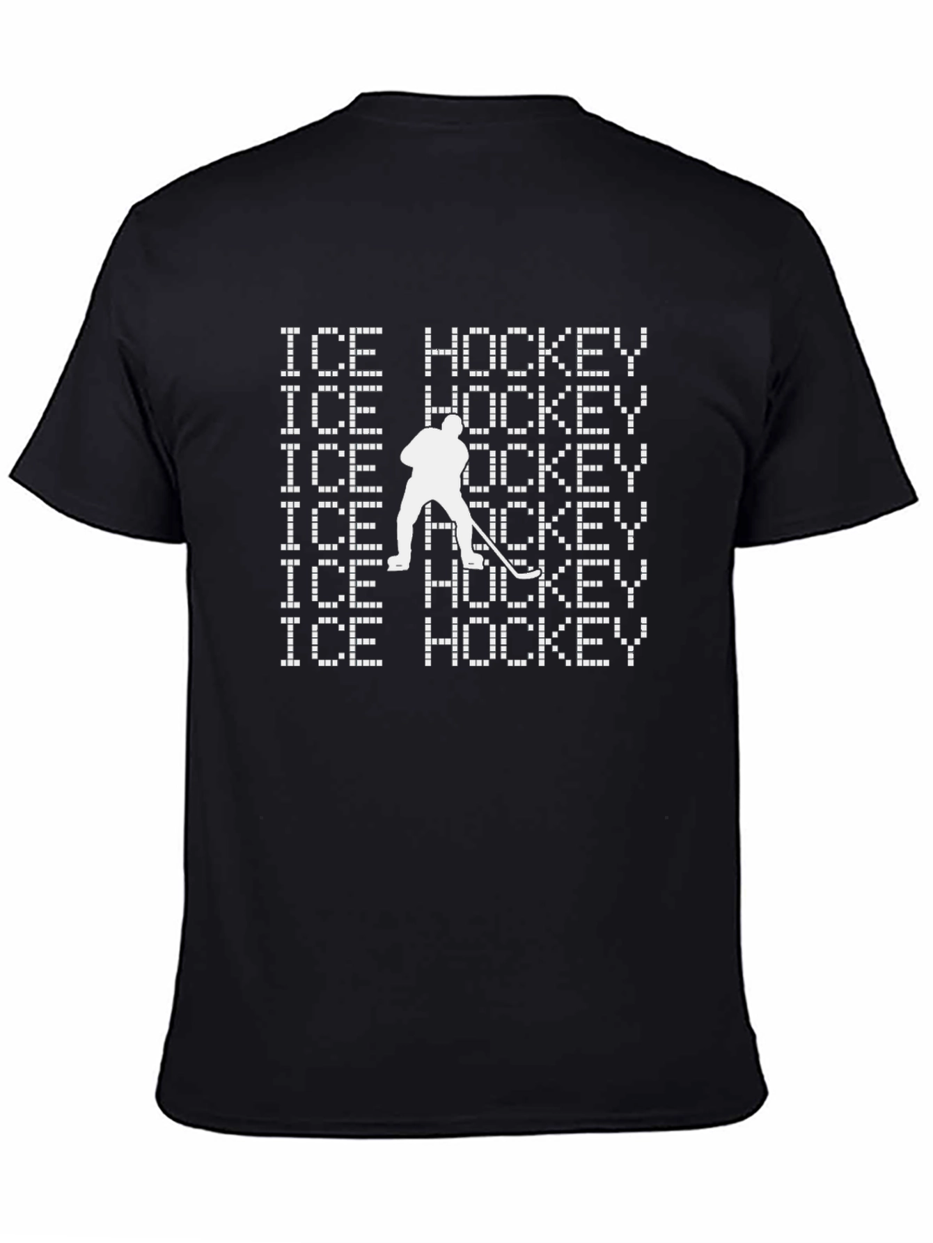 Ice Hockey T-Shirt - Pixelated Design