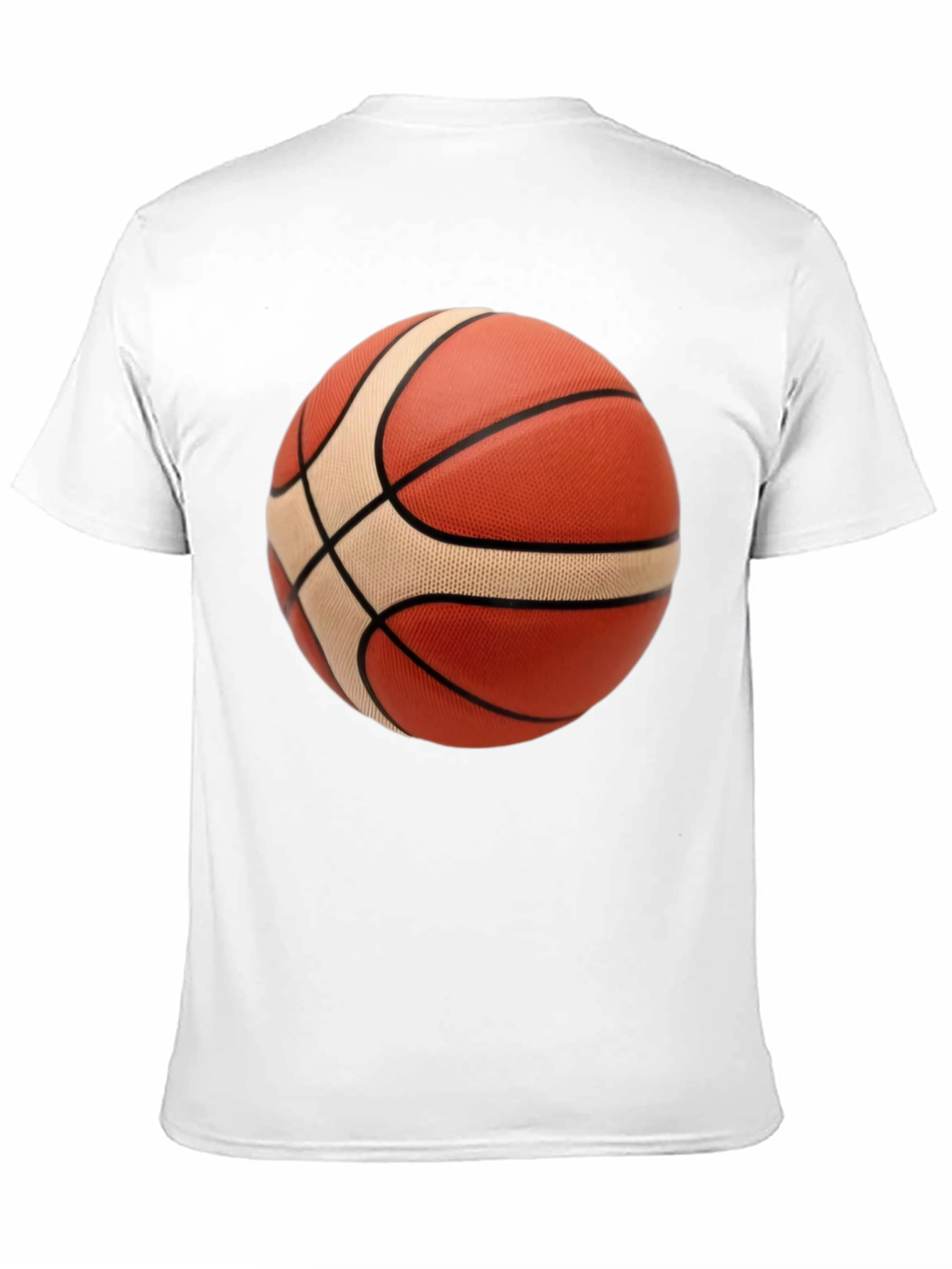 Basketball Graphic Tee - Black Cotton Blend