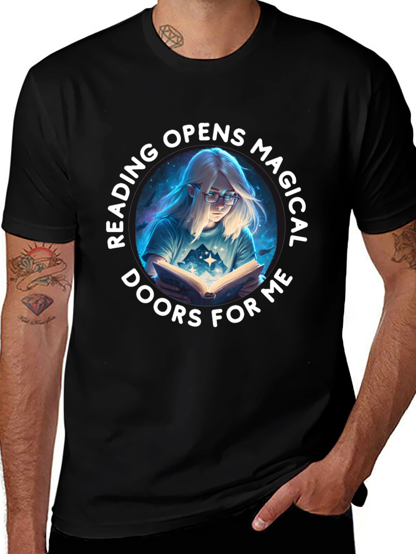 Magical Reading T-Shirt - Unisex Black Tee