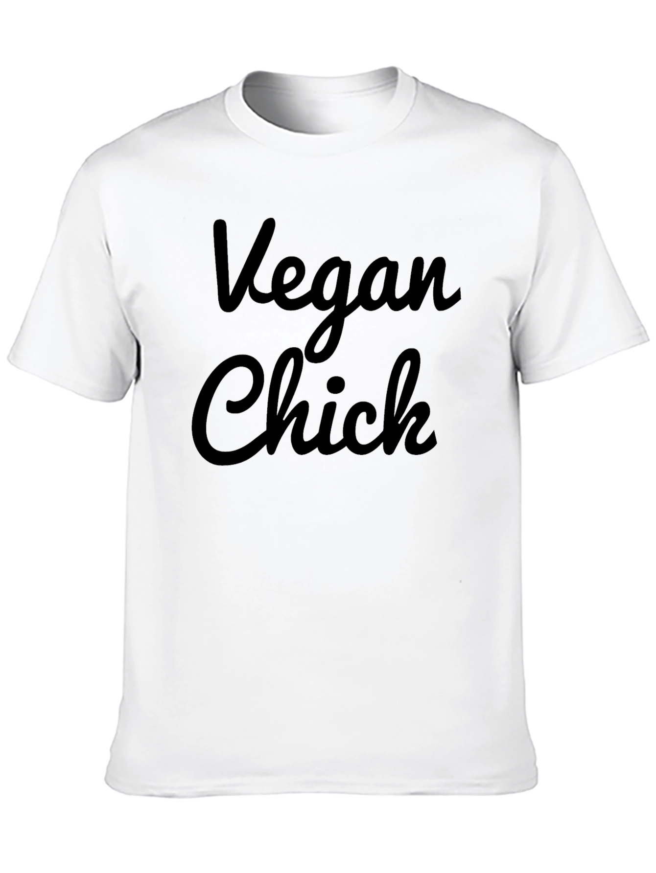 Vegan Chick Black Graphic Tee - Unisex Fit