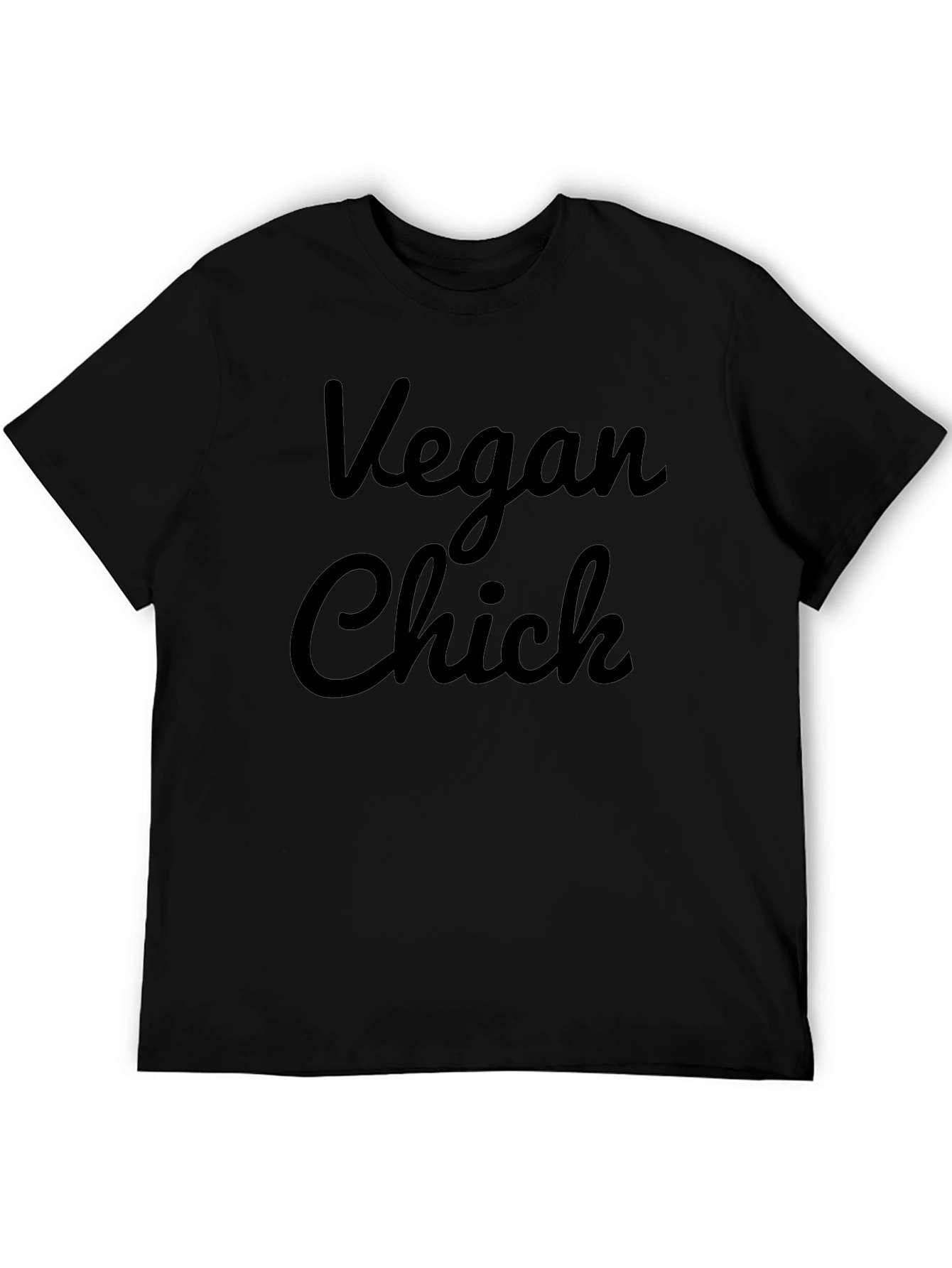 Vegan Chick Black Graphic Tee - Unisex Fit