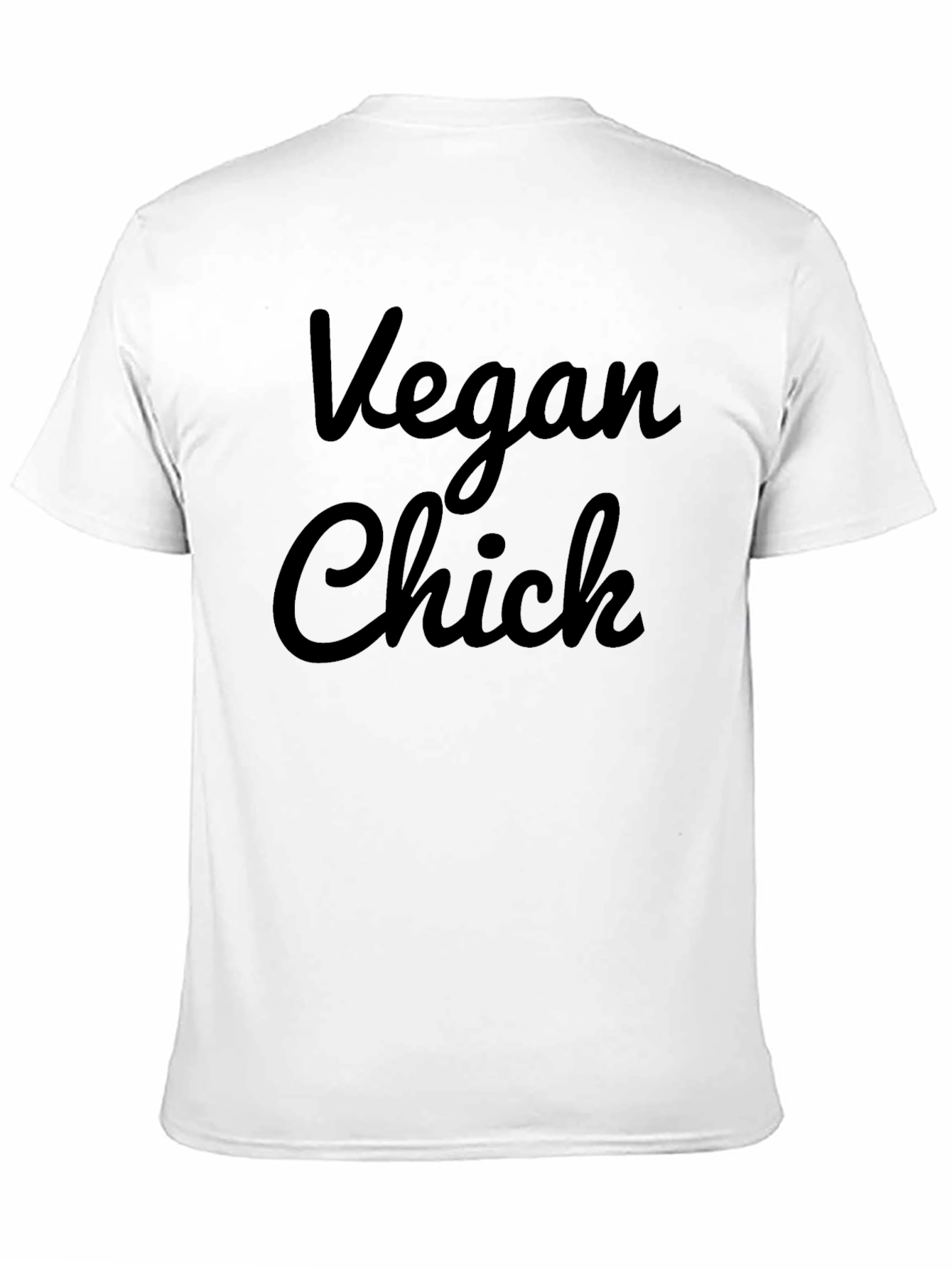 Vegan Chick Black Graphic Tee - Unisex Fit
