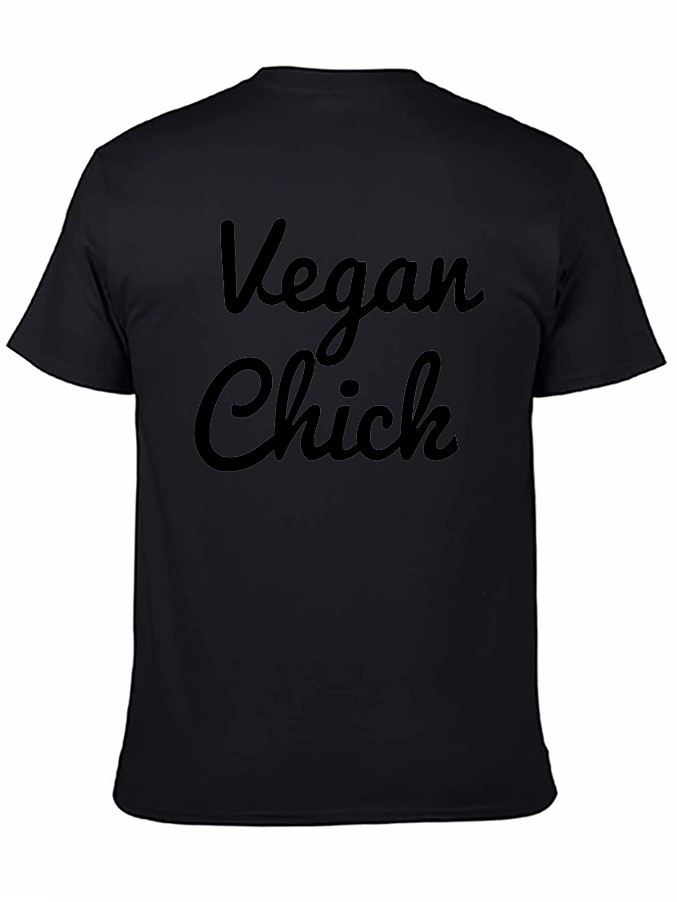 Vegan Chick Black Graphic Tee - Unisex Fit