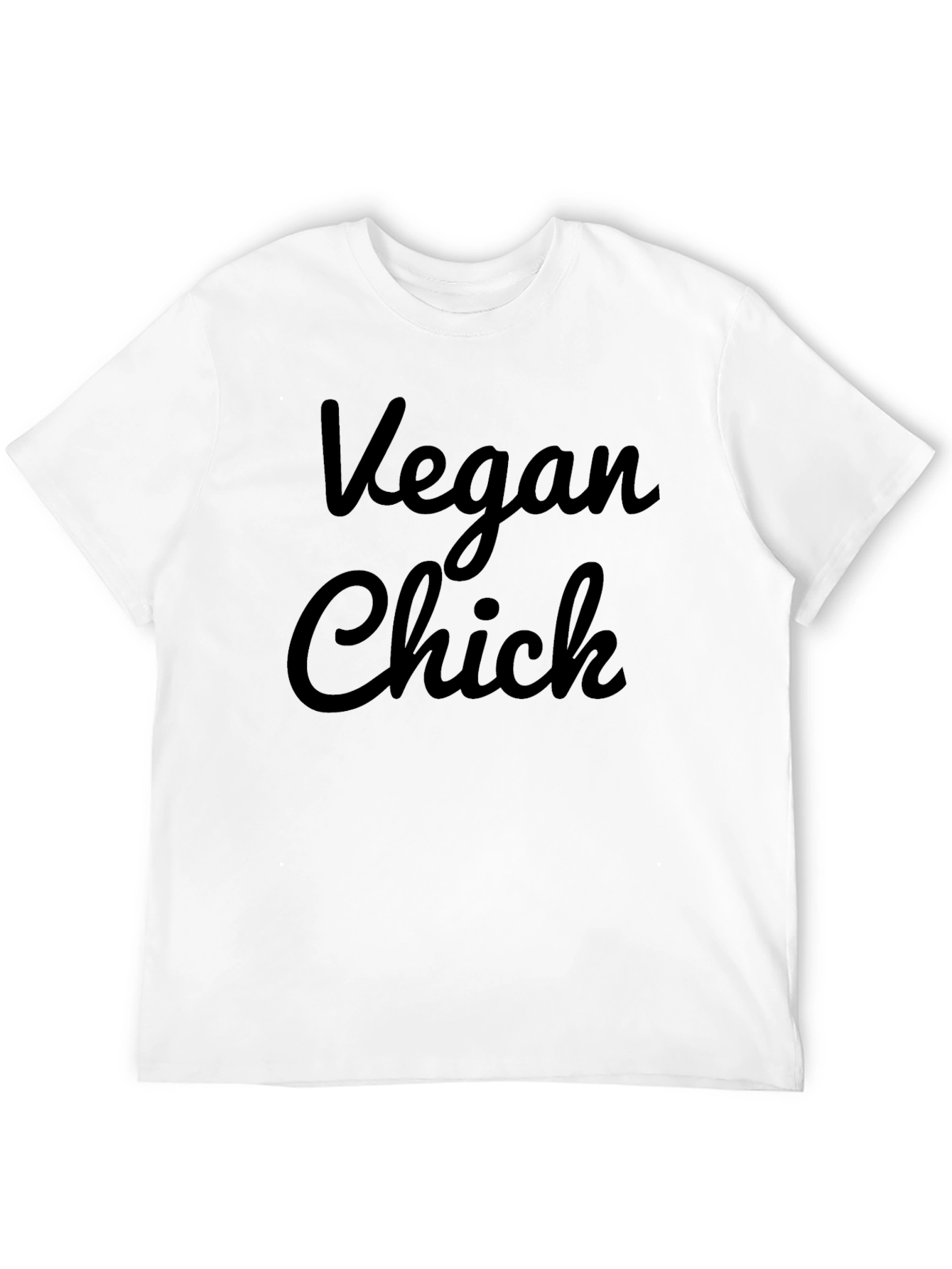 Vegan Chick Black Graphic Tee - Unisex Fit