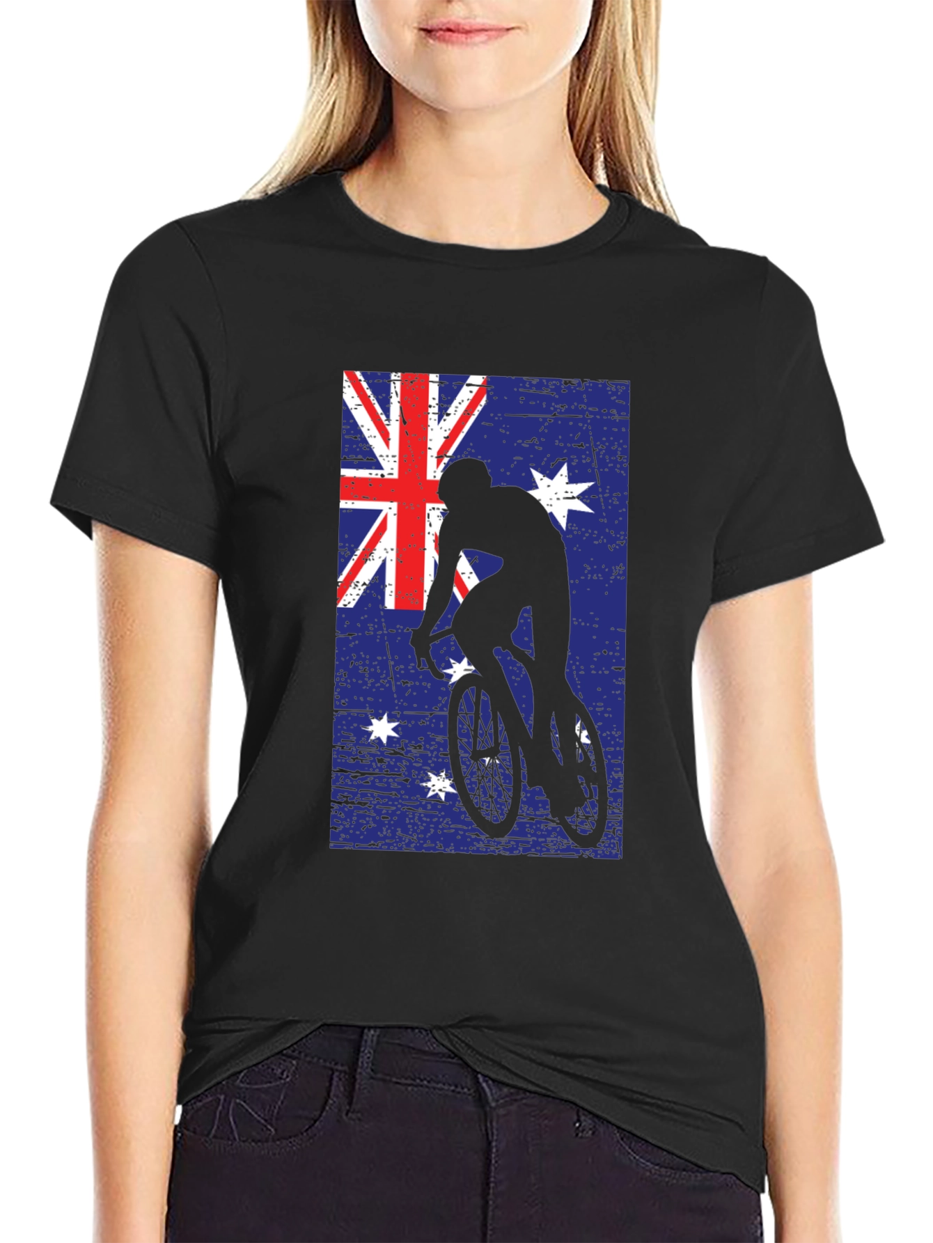 Australian Cyclist Flag Graphic T-Shirt
