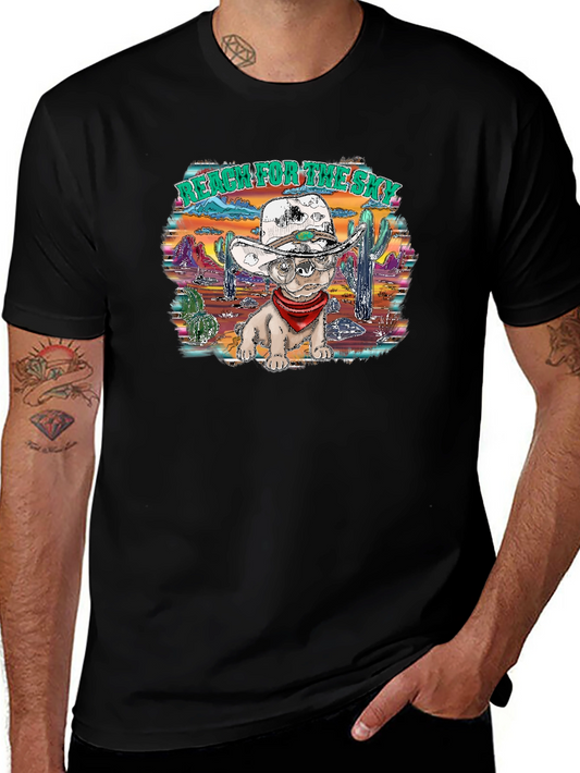 Western Dog T-Shirt: Reach for the Sky!