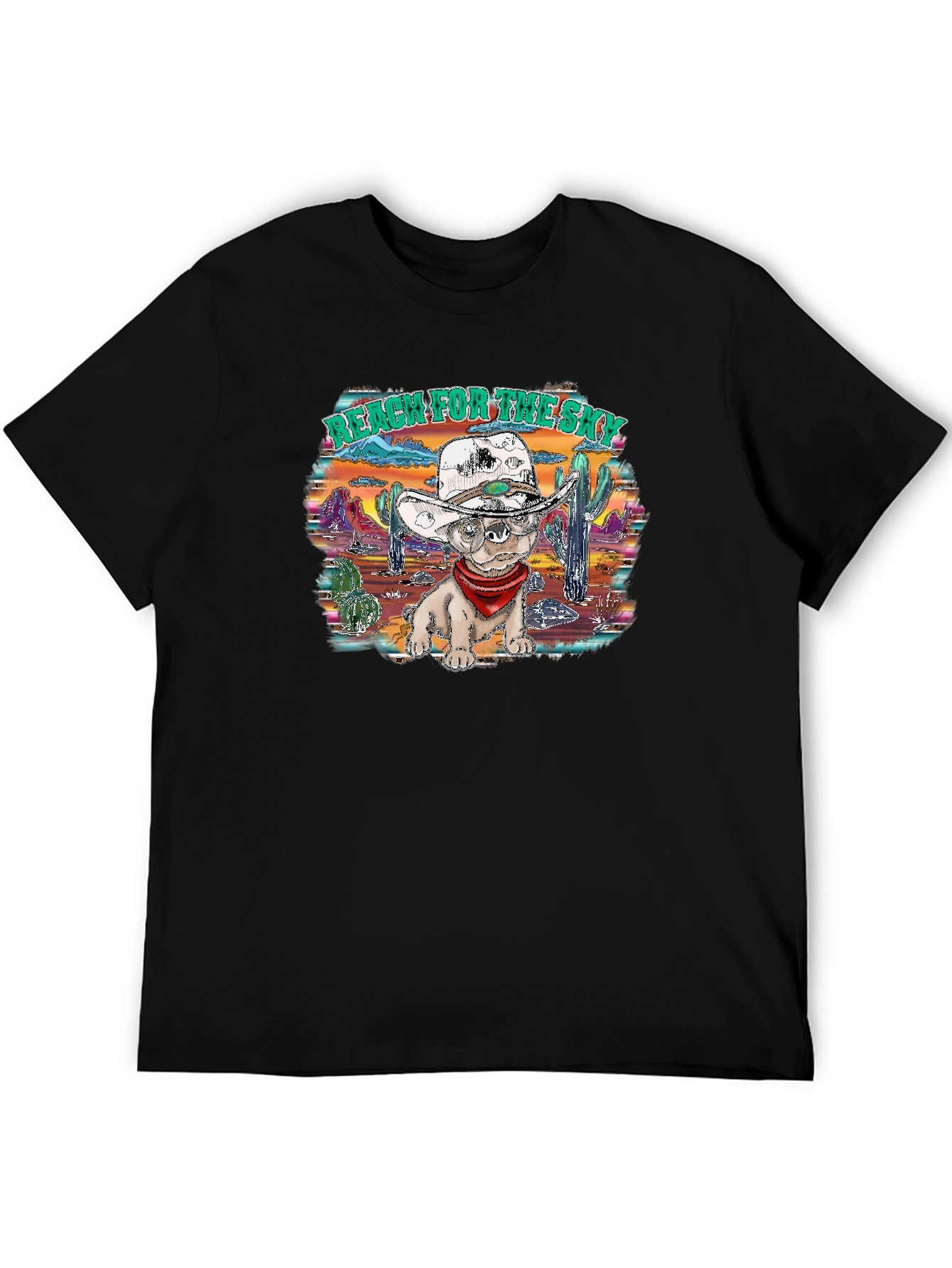 Western Dog T-Shirt: Reach for the Sky!