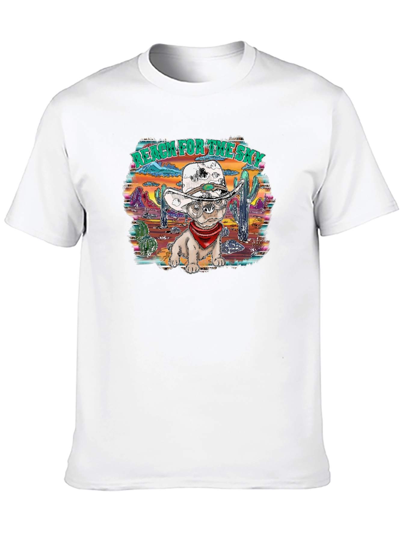 Western Dog T-Shirt: Reach for the Sky!
