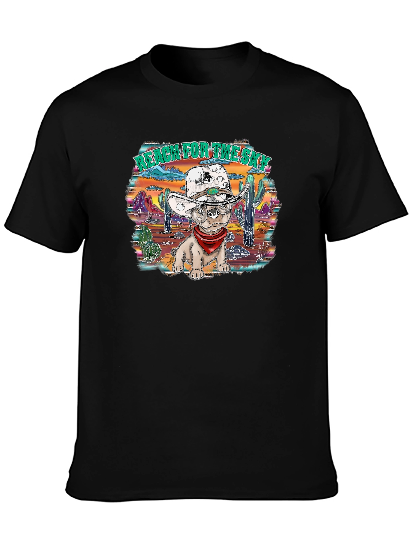 Western Dog T-Shirt: Reach for the Sky!