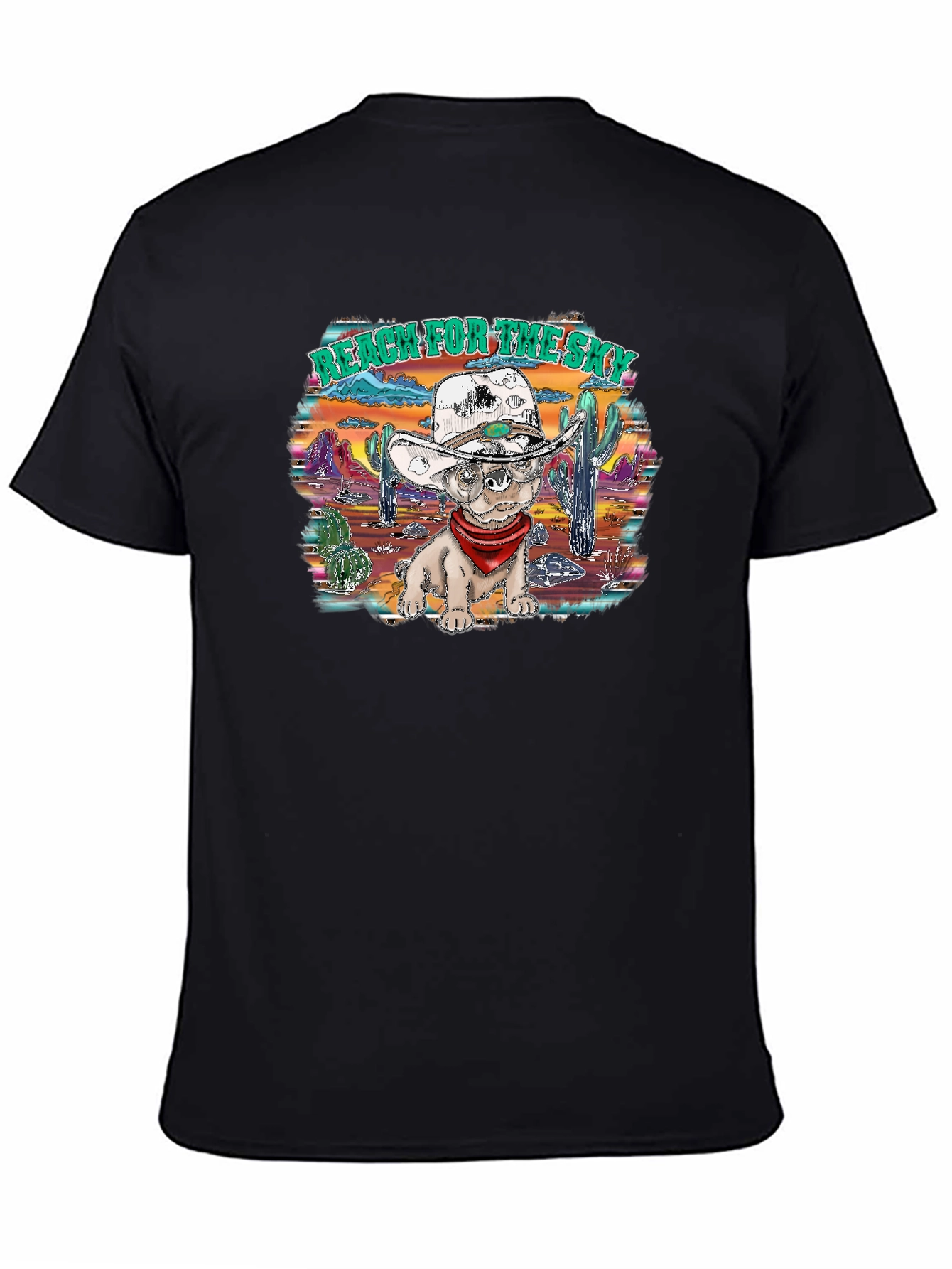 Western Dog T-Shirt: Reach for the Sky!
