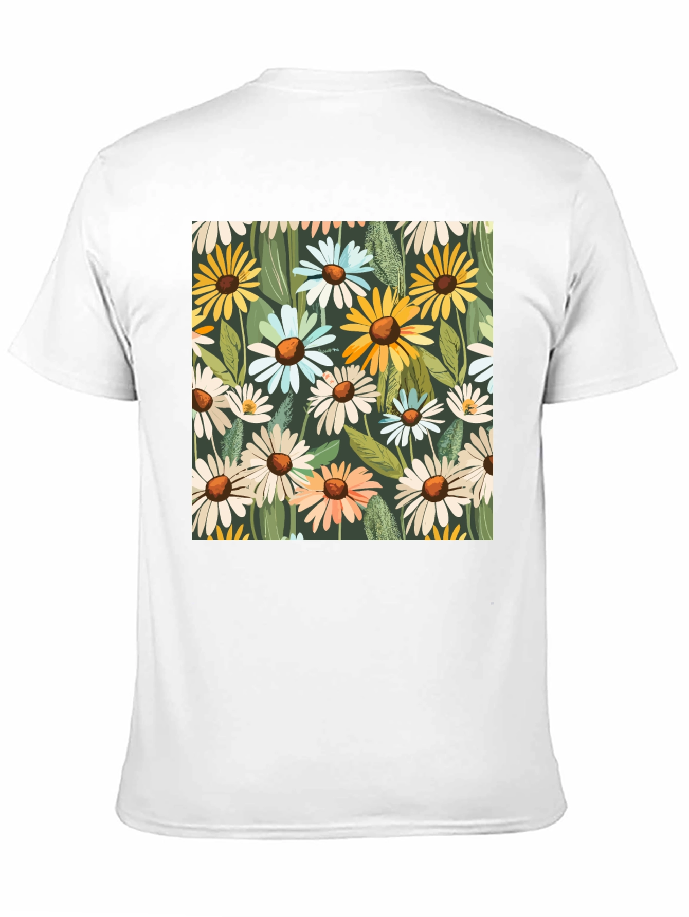 Floral Daisy Pattern T-Shirt