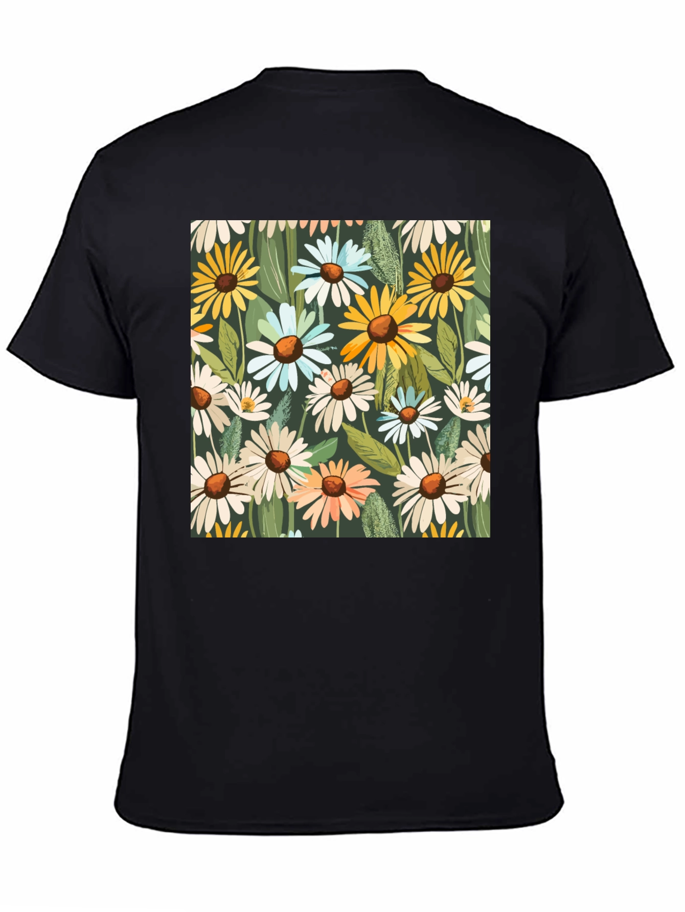 Floral Daisy Pattern T-Shirt