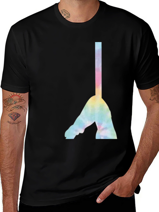 Tie Dye Eiffel Tower Graphic Tee - Soft Cotton Blend